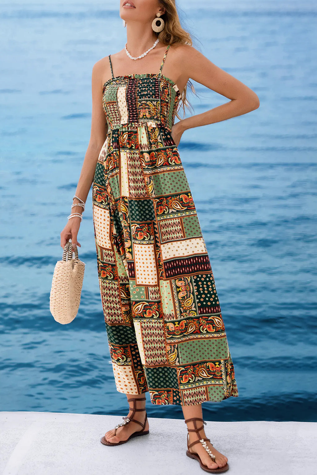 Patchwork Paradise Paisley Midi Dress