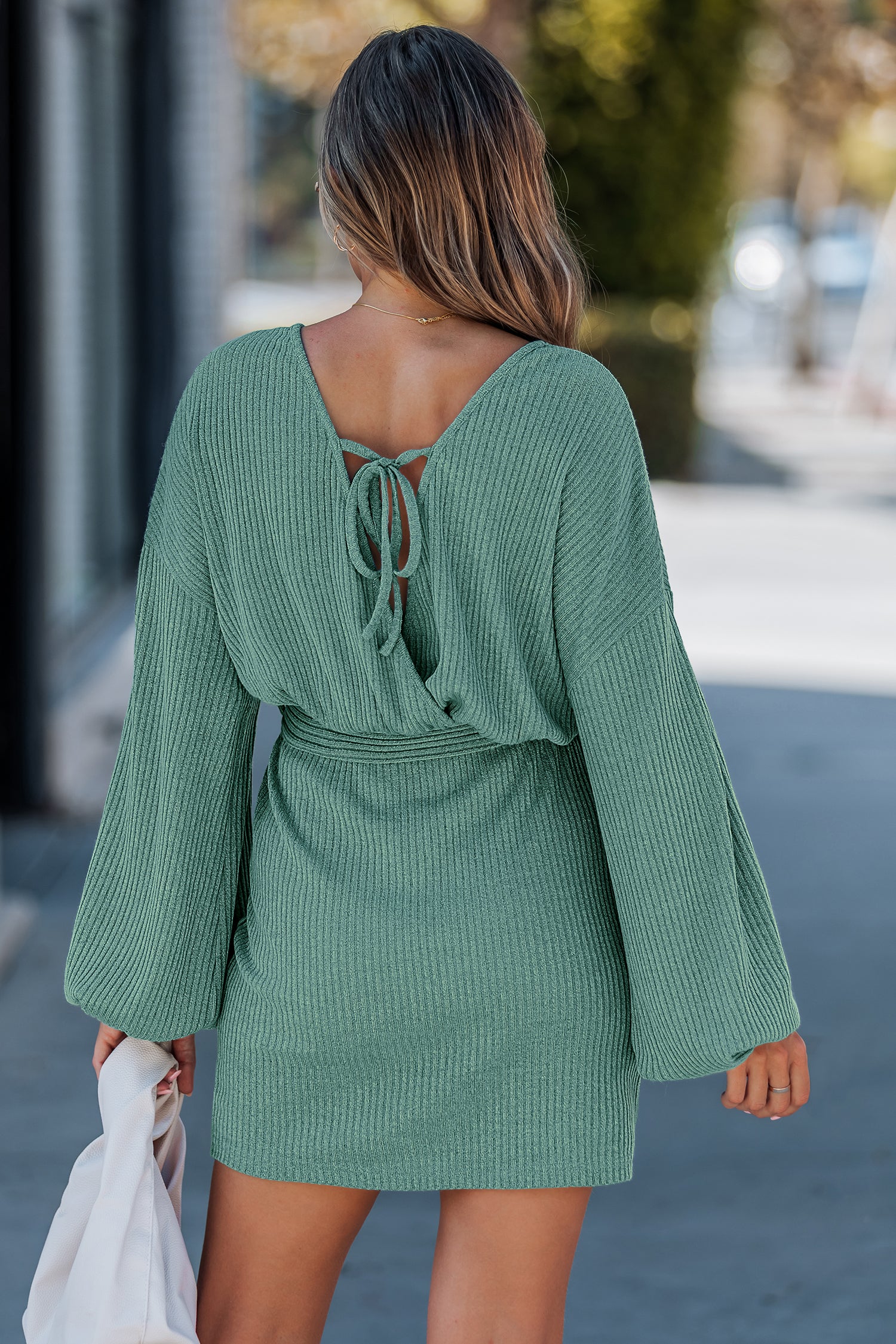 Eat Your Heart Out Green Mini Dress