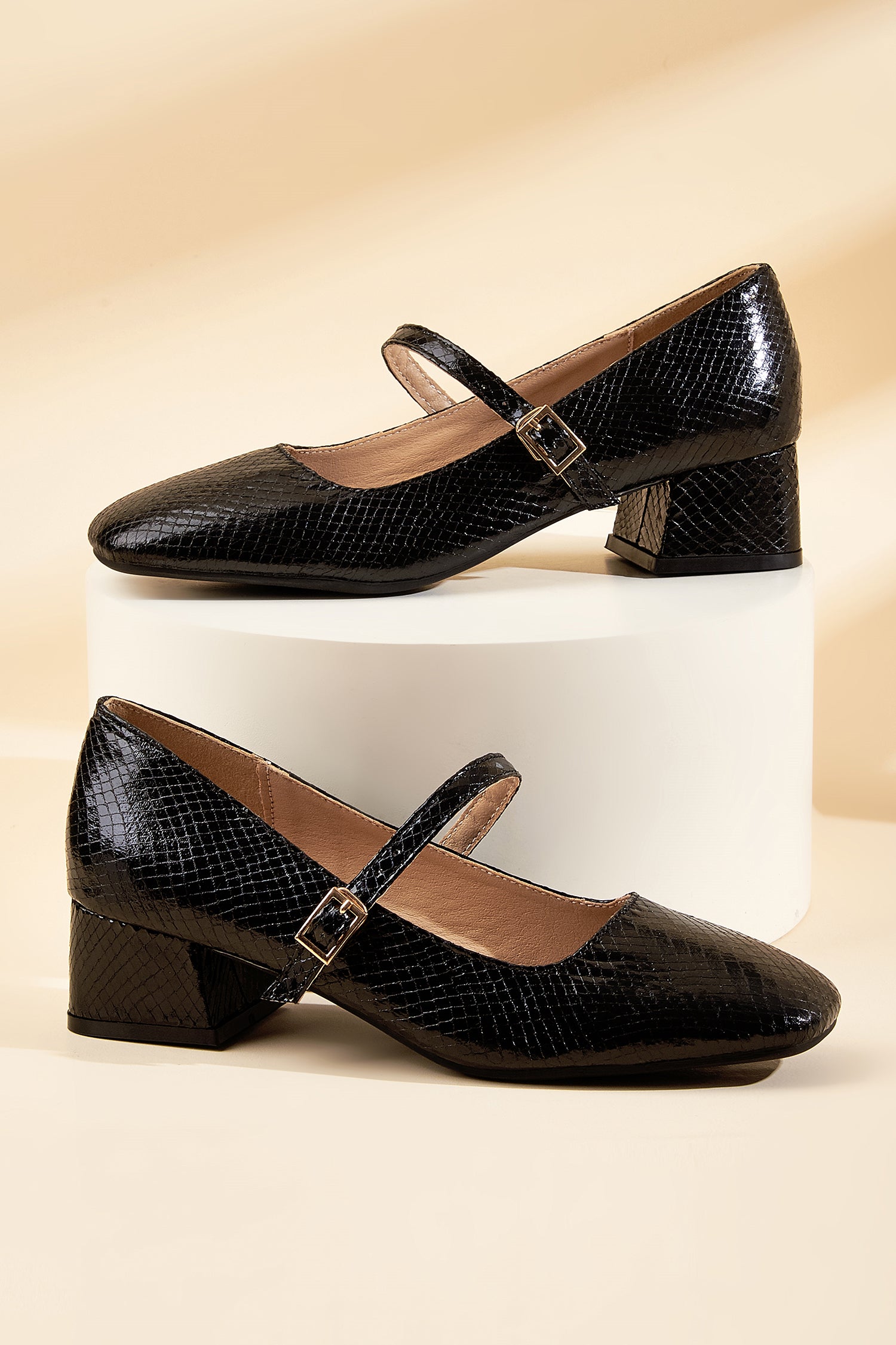 Mod Vibes Black Mary Jane Shoes