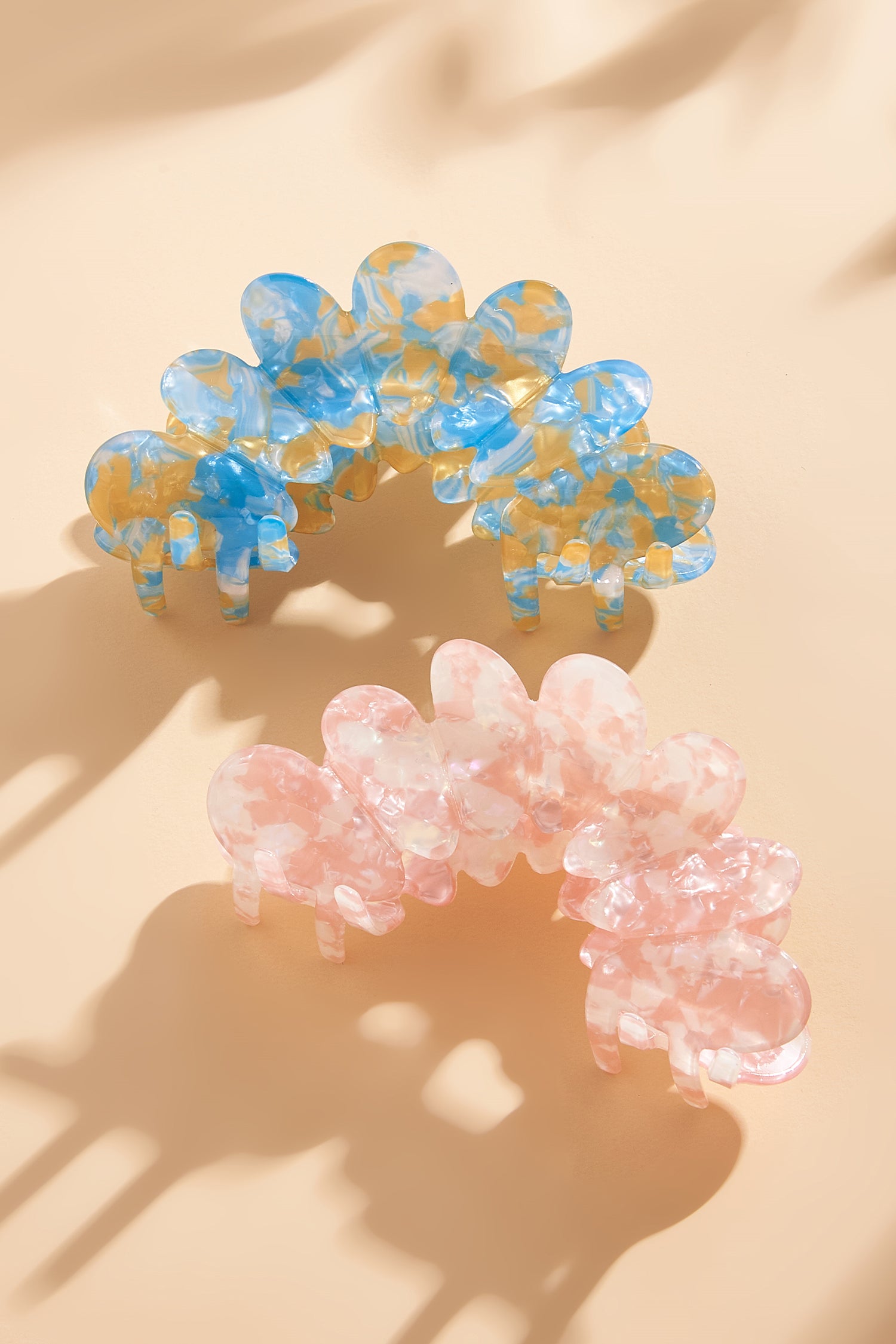 Playful Pop Marble Hair Clip Set