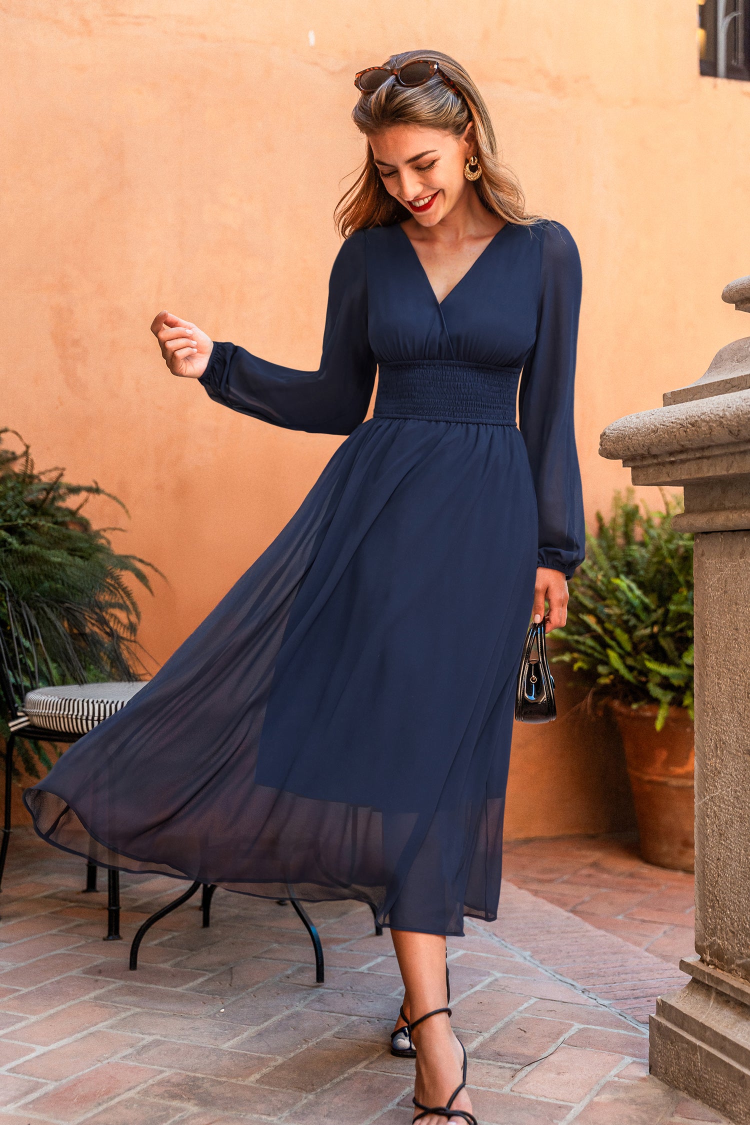 Chic Essence Blue Maxi Dress