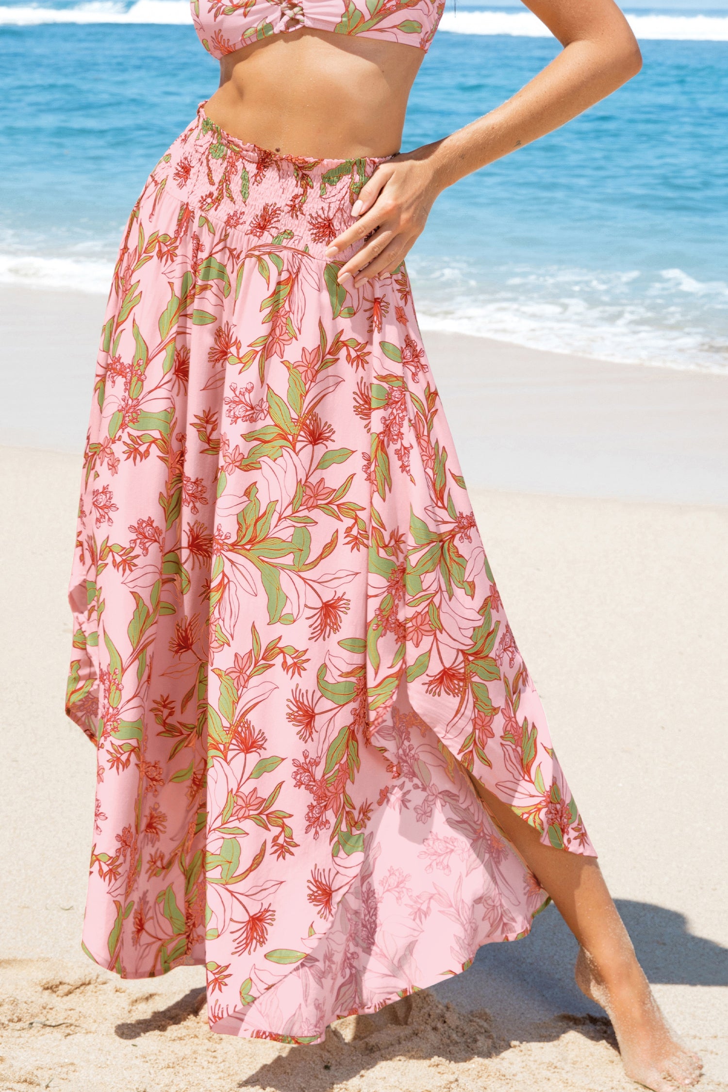 Blossom Dream Floral Cover-Up Pants