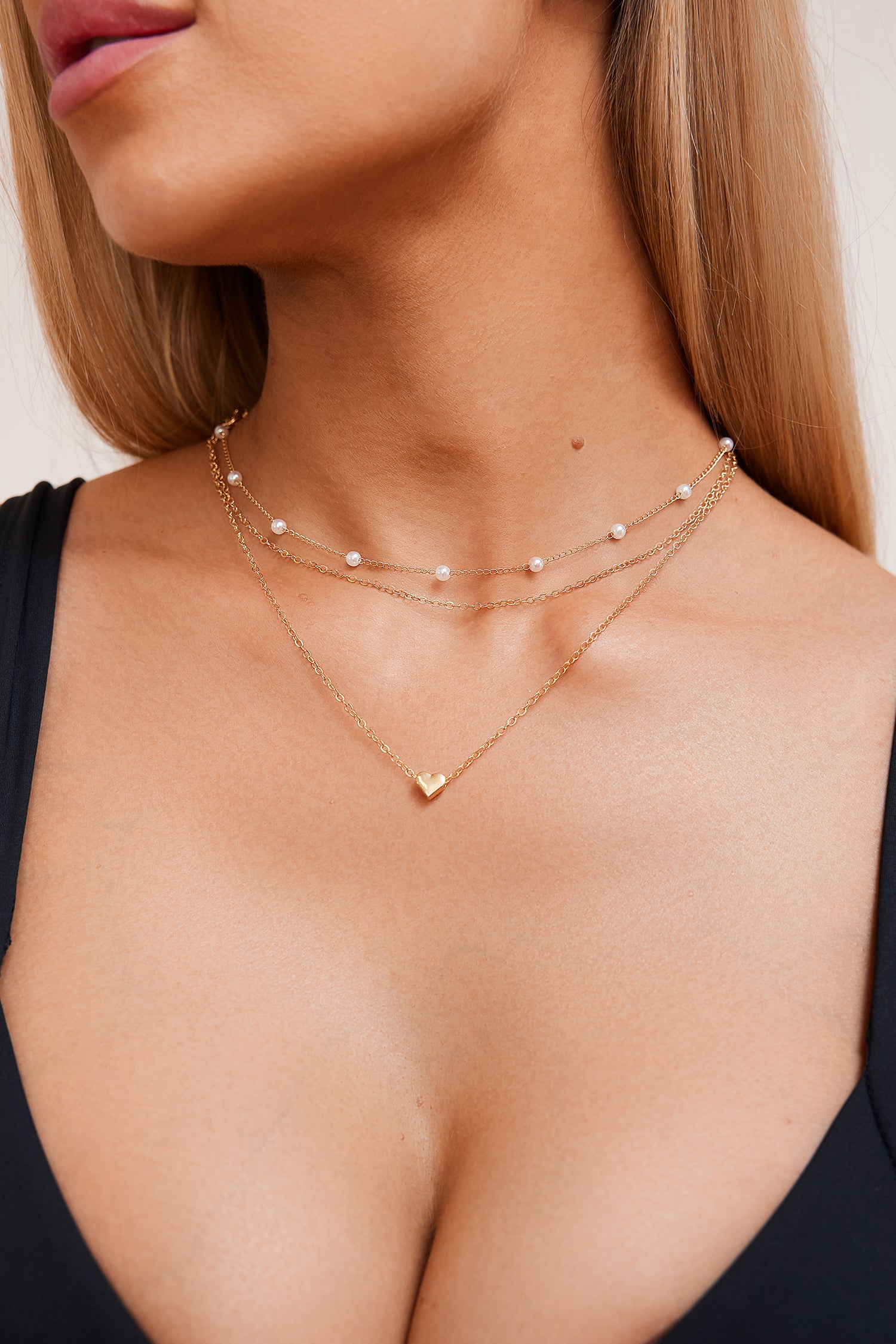 Shine Bright Gold-Tone Necklace Set