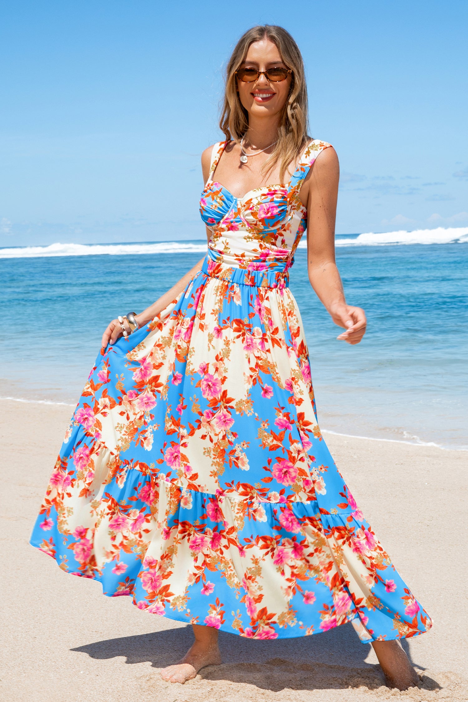 Beach Brunch Floral Cover-Up Sarong