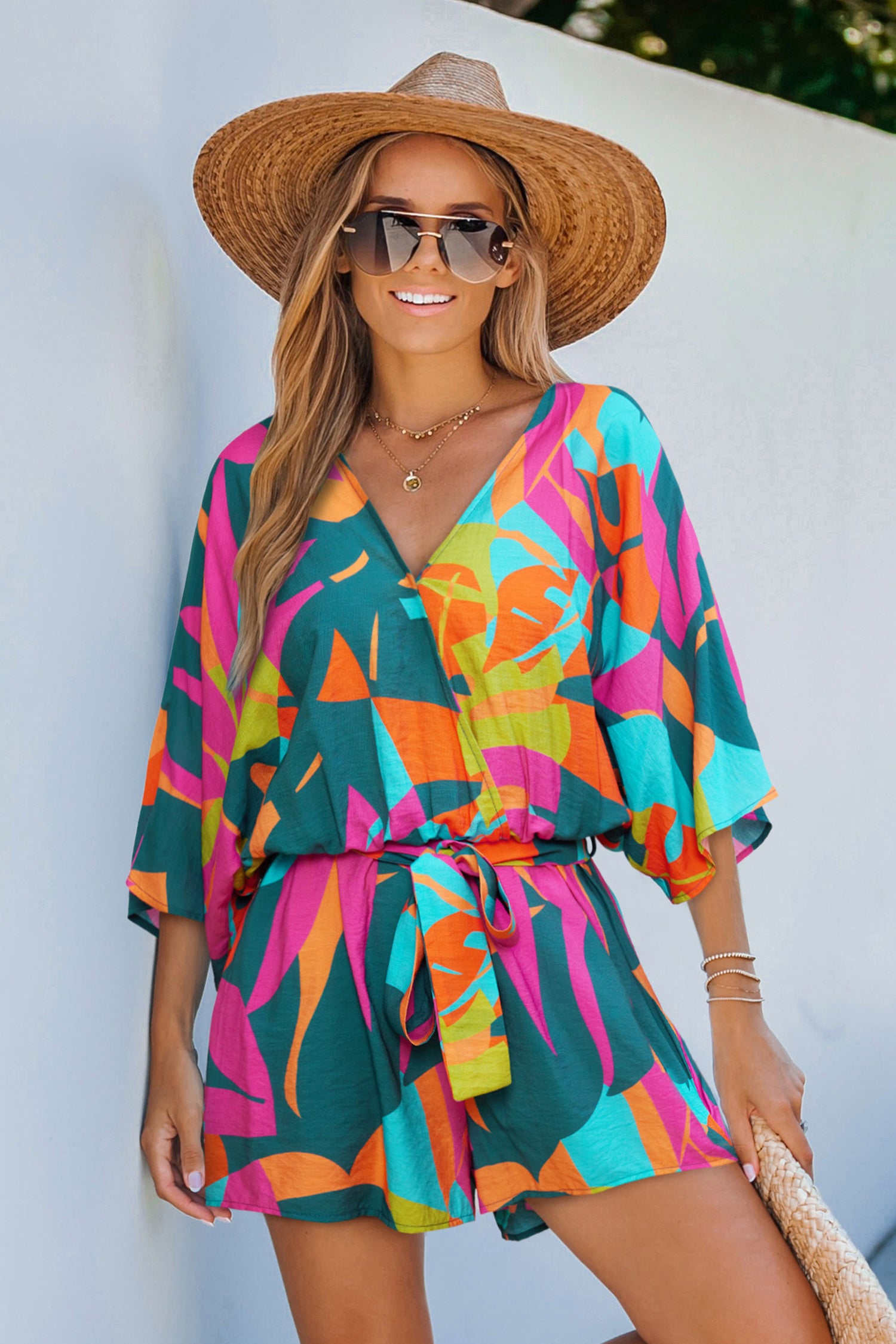 Cove Calling Tropical Romper