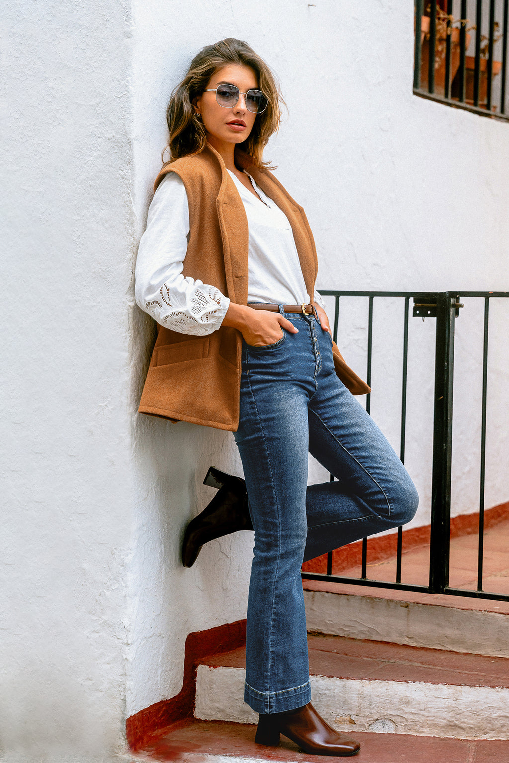 Maple Glow Brown Vest