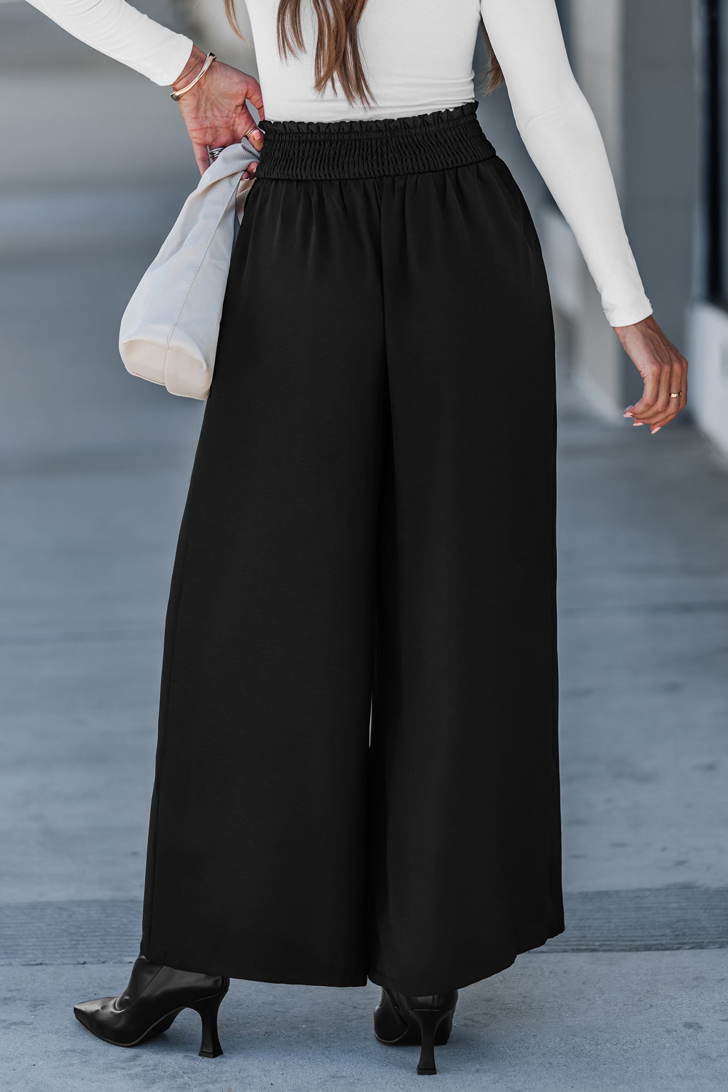 Tailored Flow Black Pants