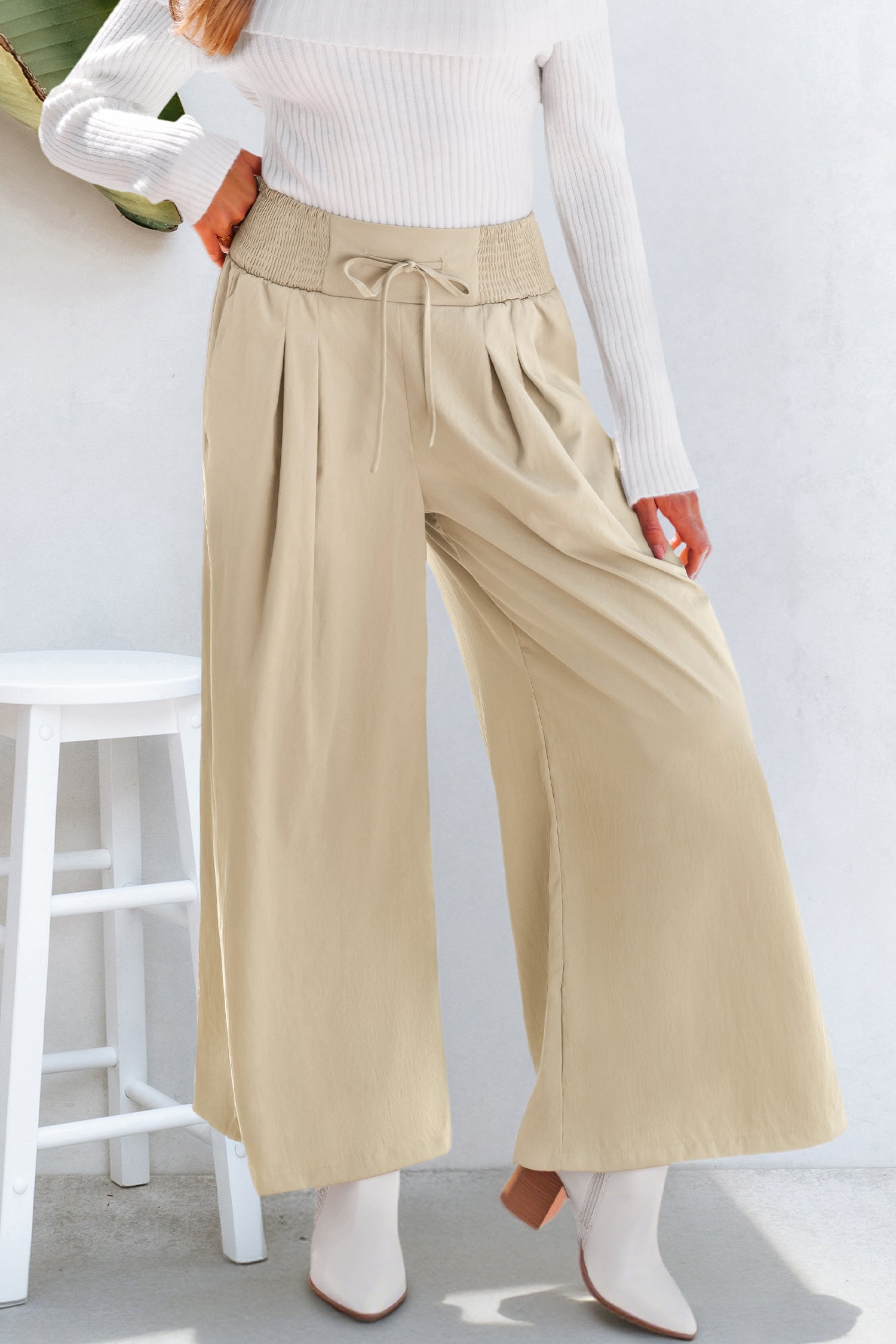 Don’t Miss Out Beige Pants