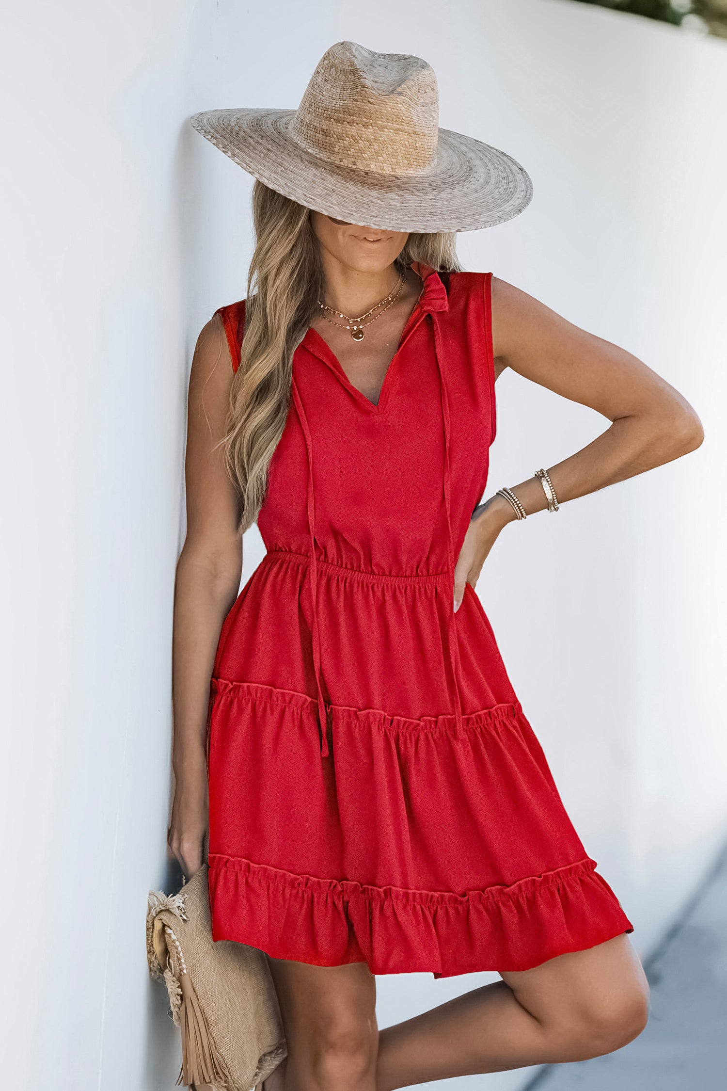 All Fired Up Red Mini Dress