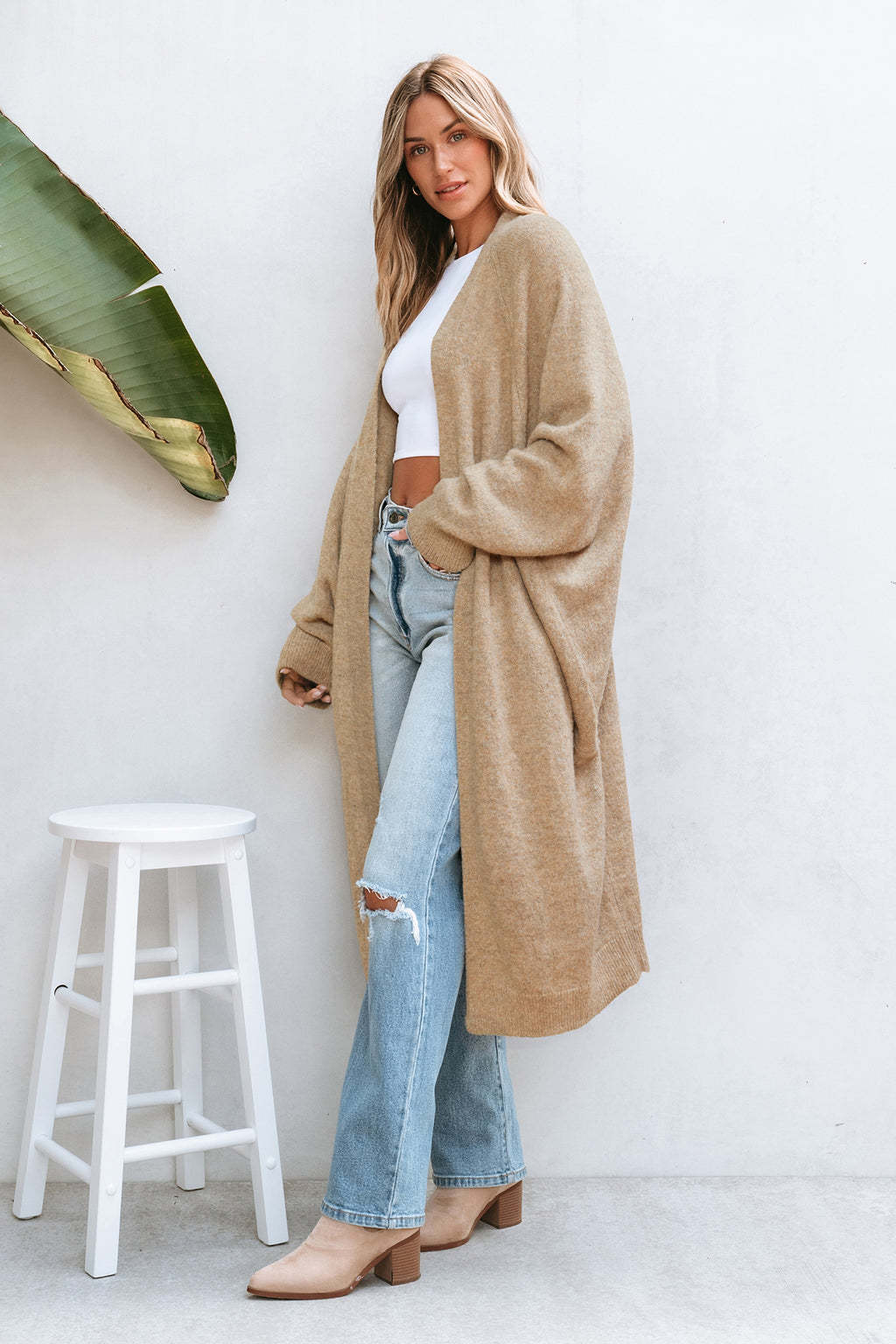 Blanket Statement Beige Cardigan