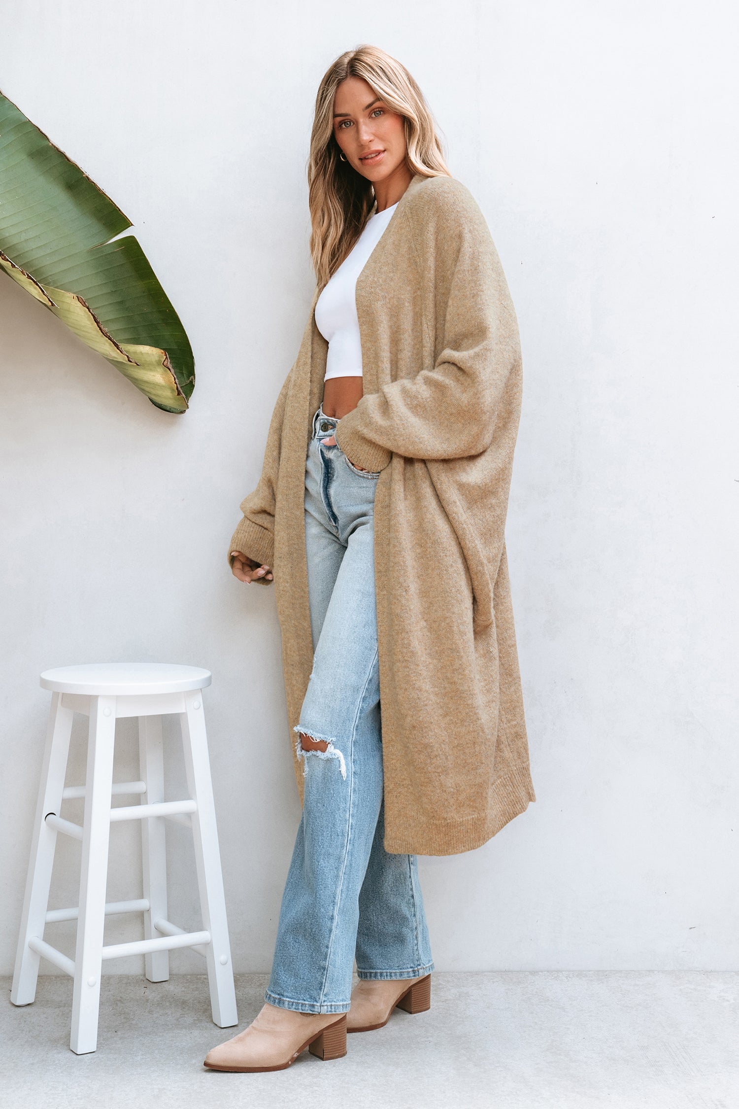 Blanket Statement Beige Cardigan