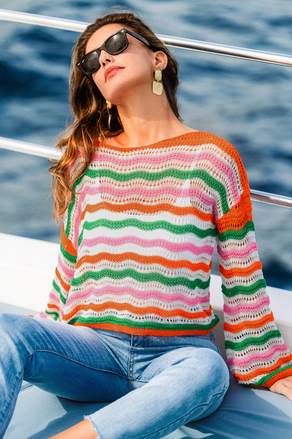 Good Day Energy Striped Sweater
