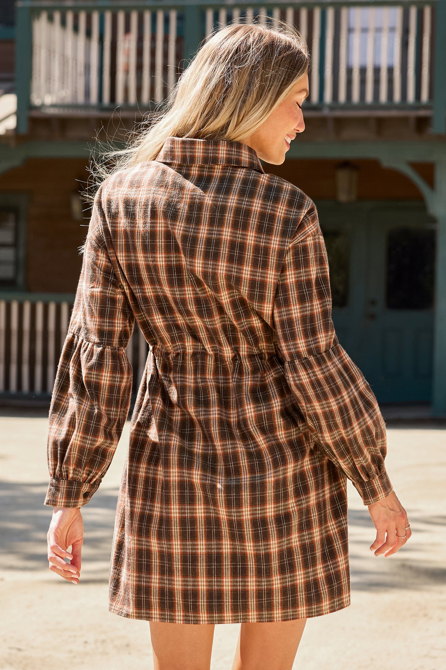 Campus Walk Plaid Mini Dress