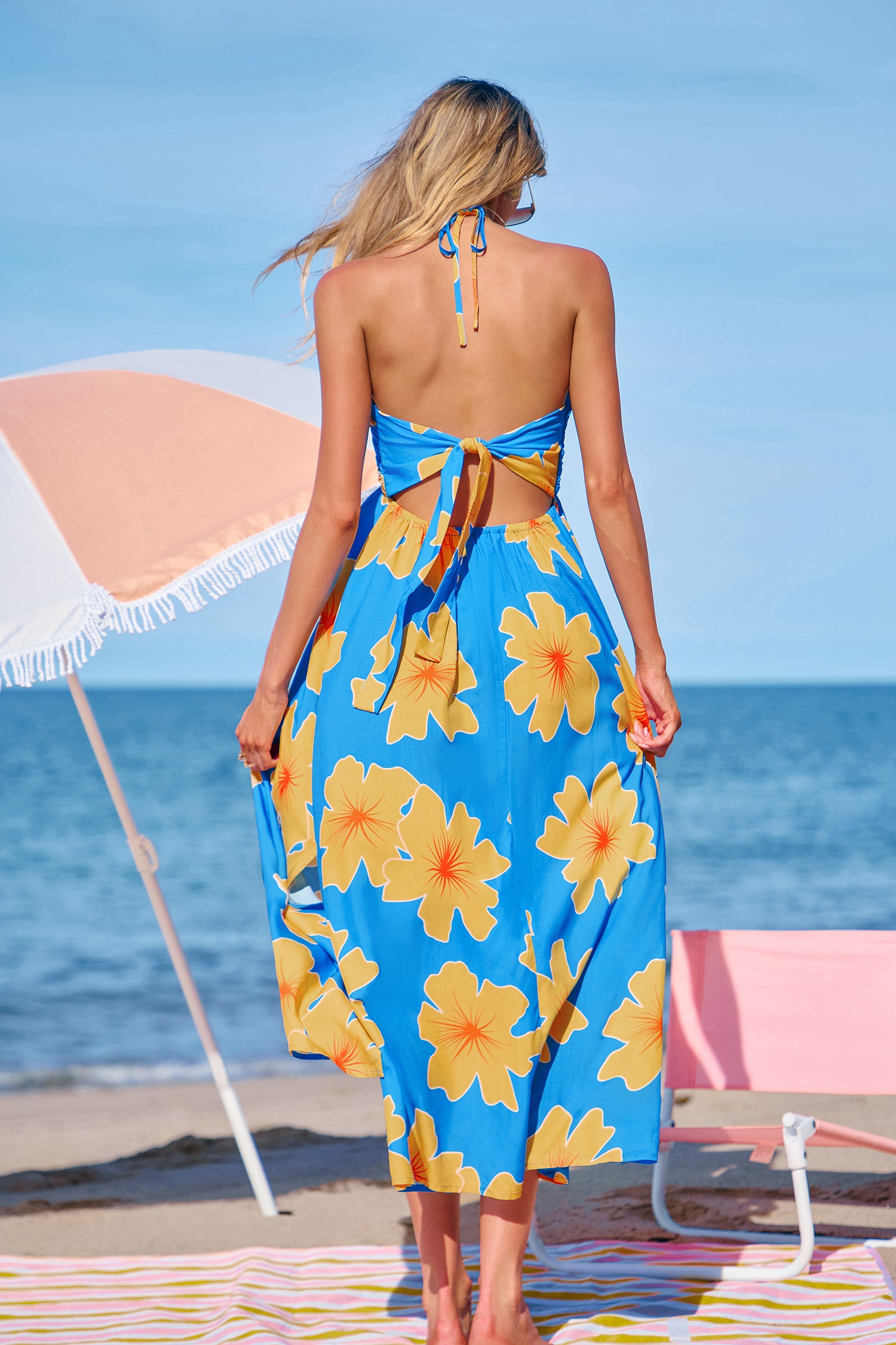 Sunset Lagoon Floral Maxi Dress