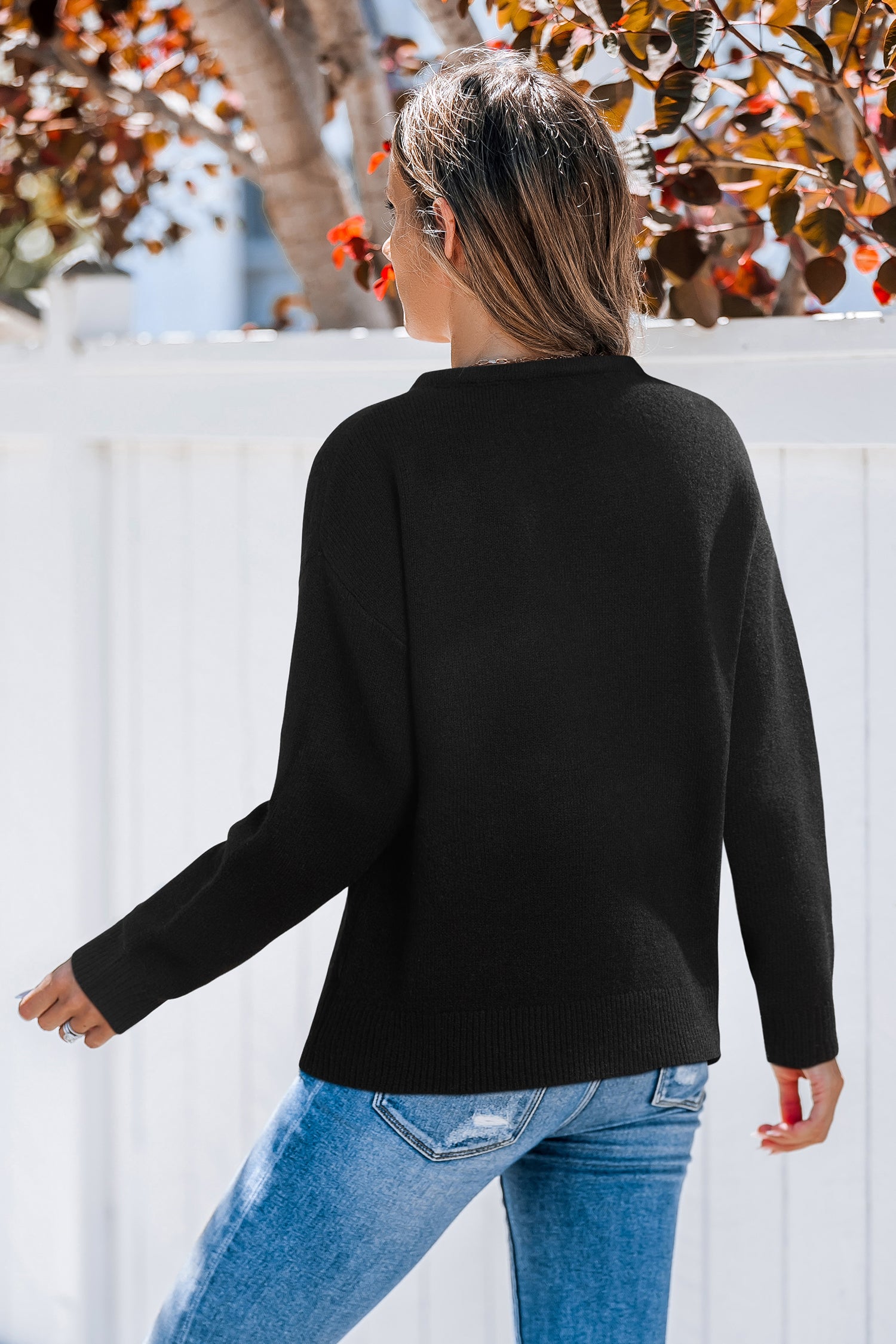 Good Mood Black Sweater