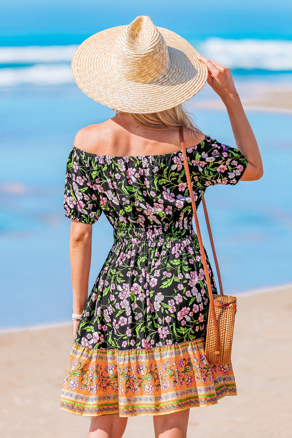 Tulip Glow Floral Mini Dress