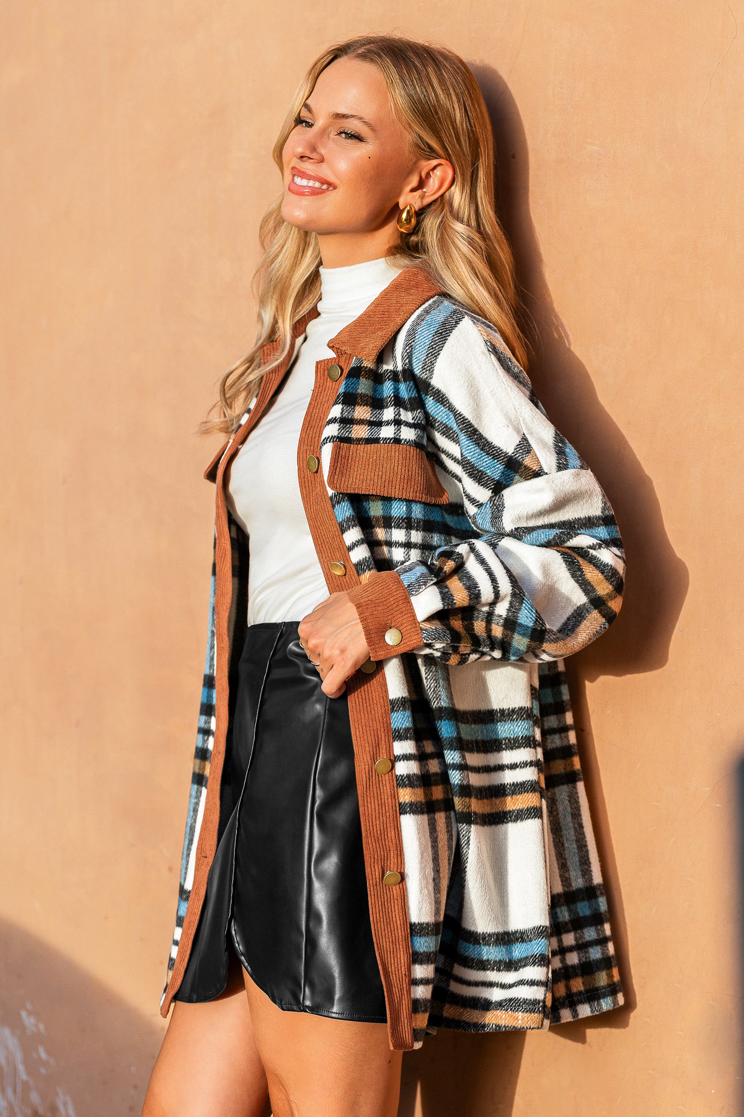 Corner Café Plaid Jacket