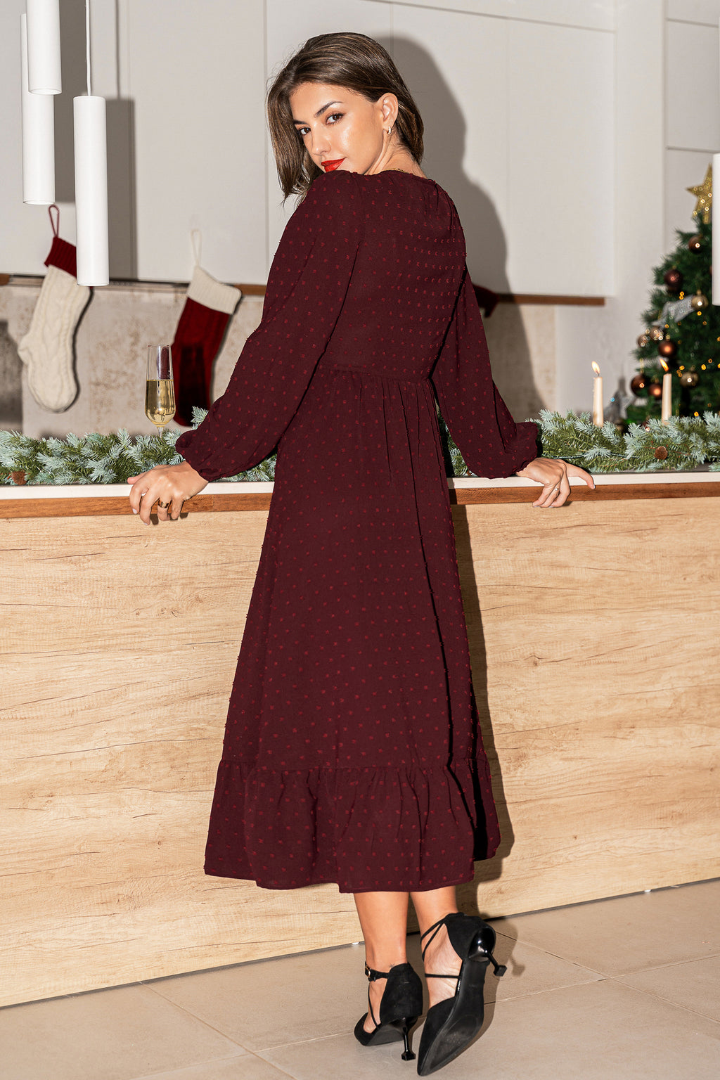 Wildflower Prairie Red Maxi Dress