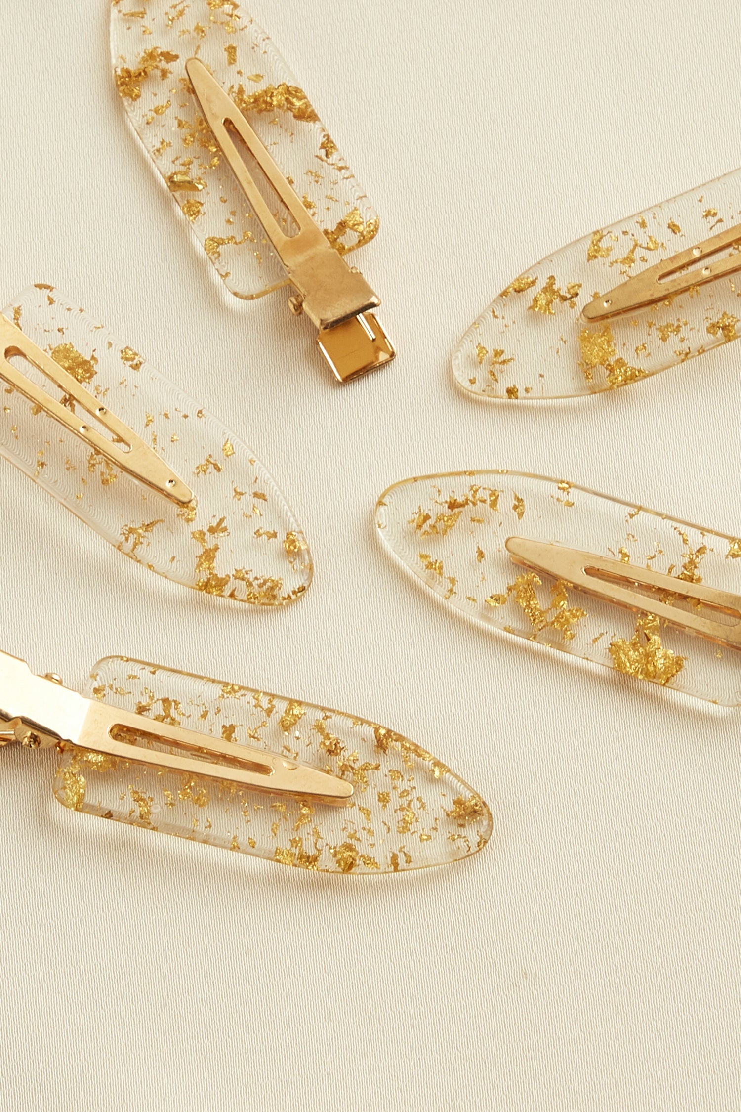 Glimmer Gold-Tone Hair Clip Set