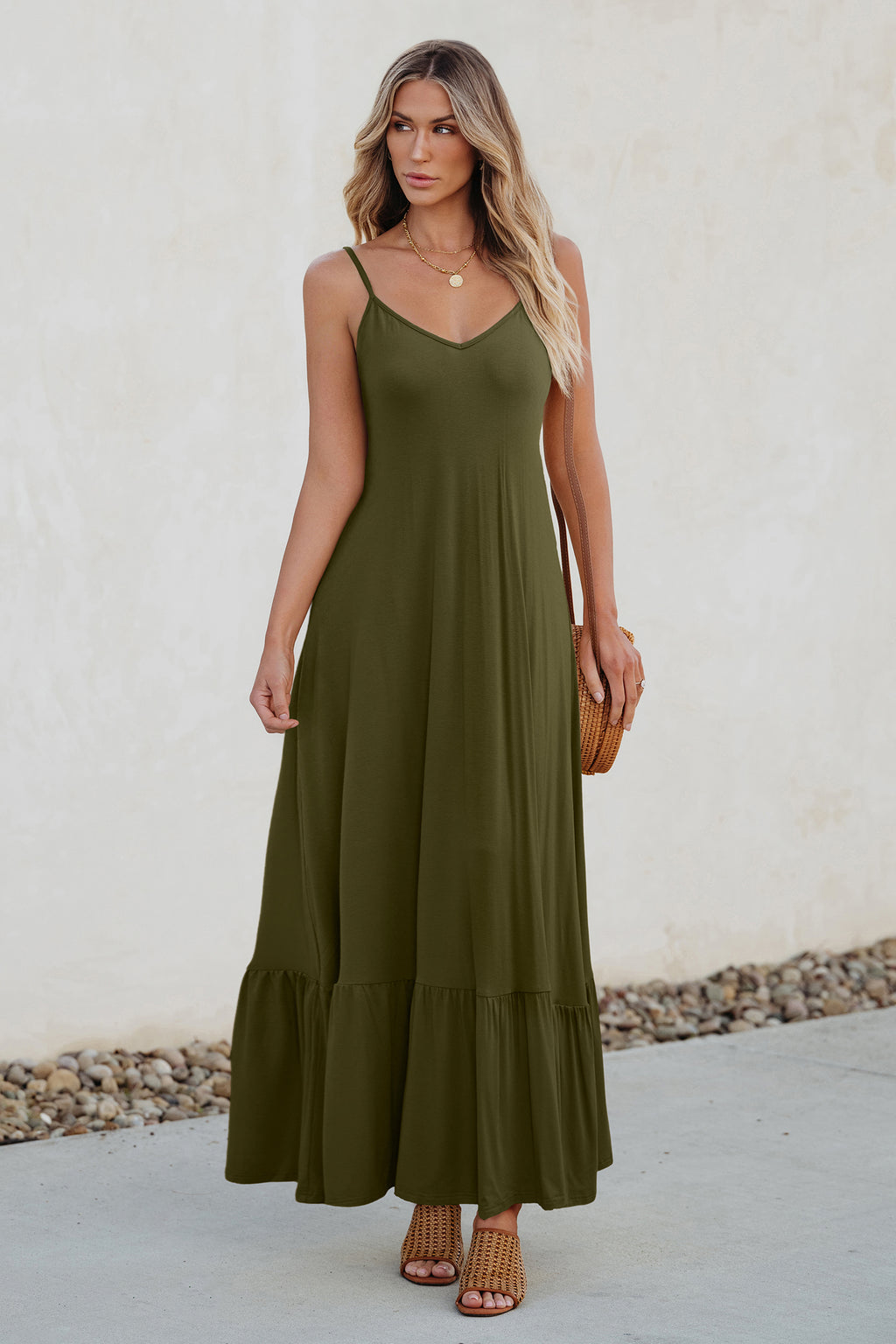 Always Dreamy Green Maxi Dress