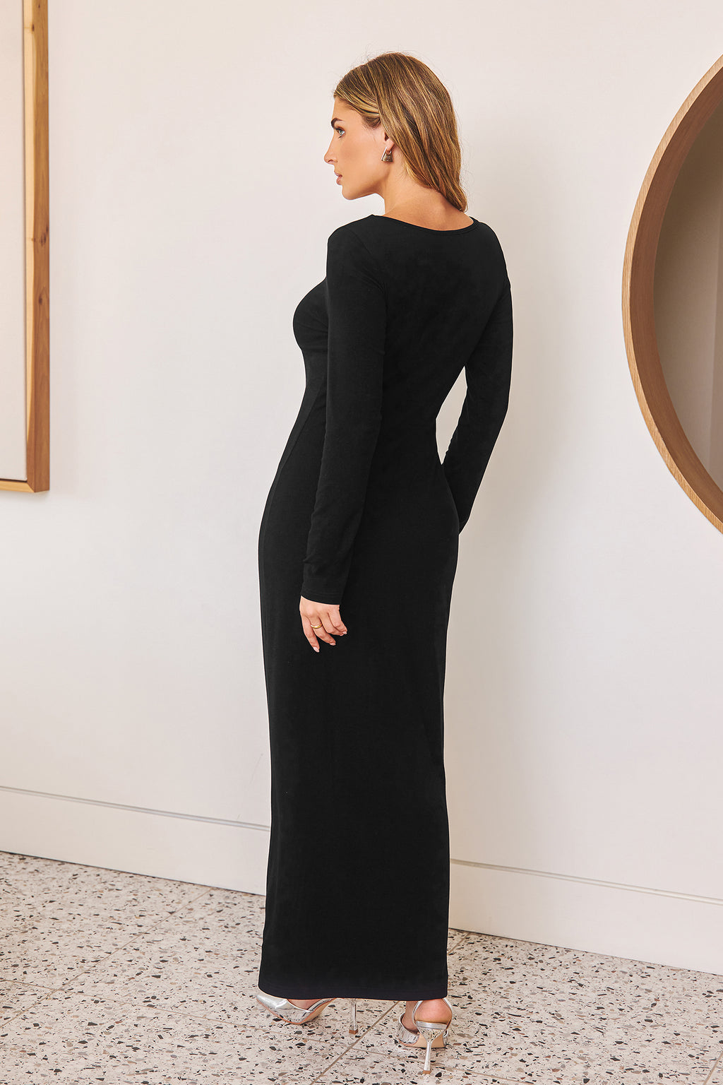 Look Again Black Maxi Dress