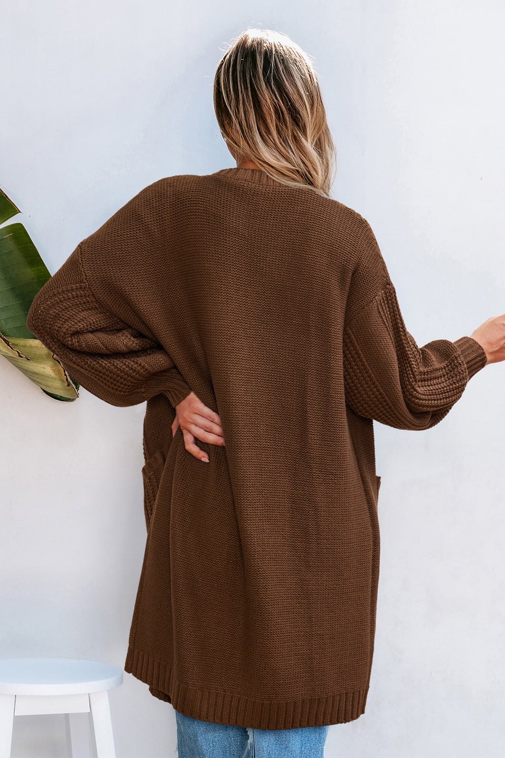 Low Key Mood Brown Cardigan