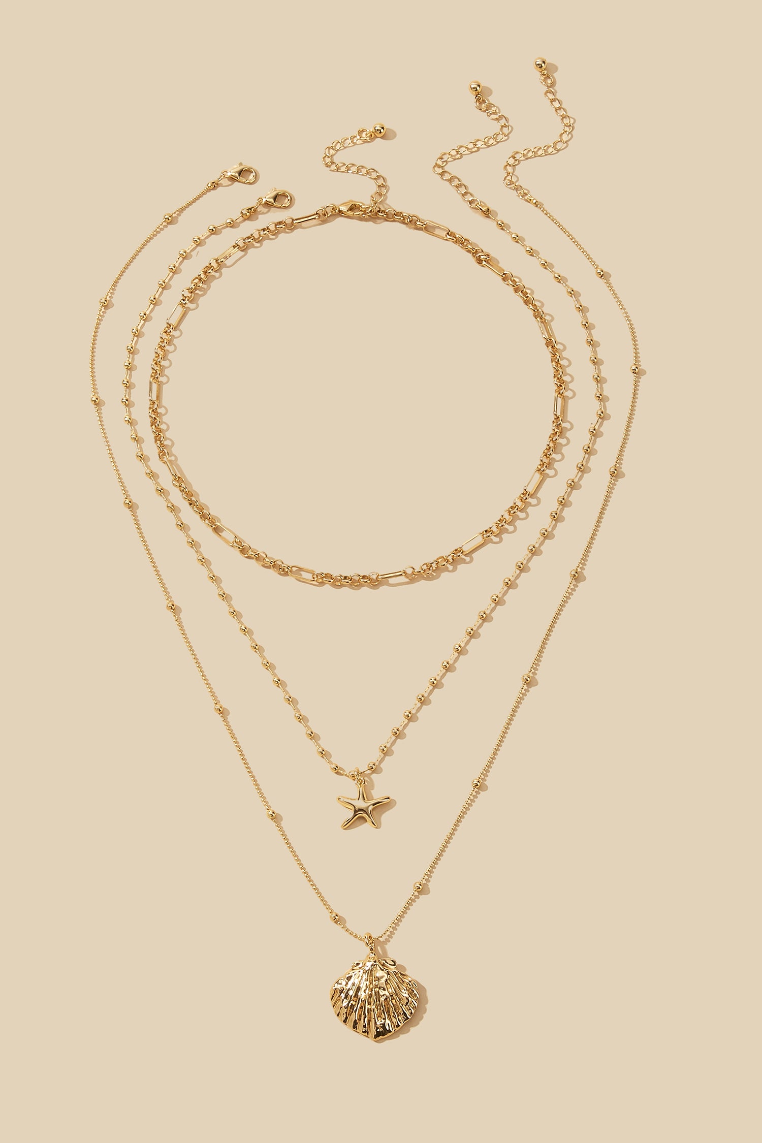 Sun & Fun Gold-Tone Necklace