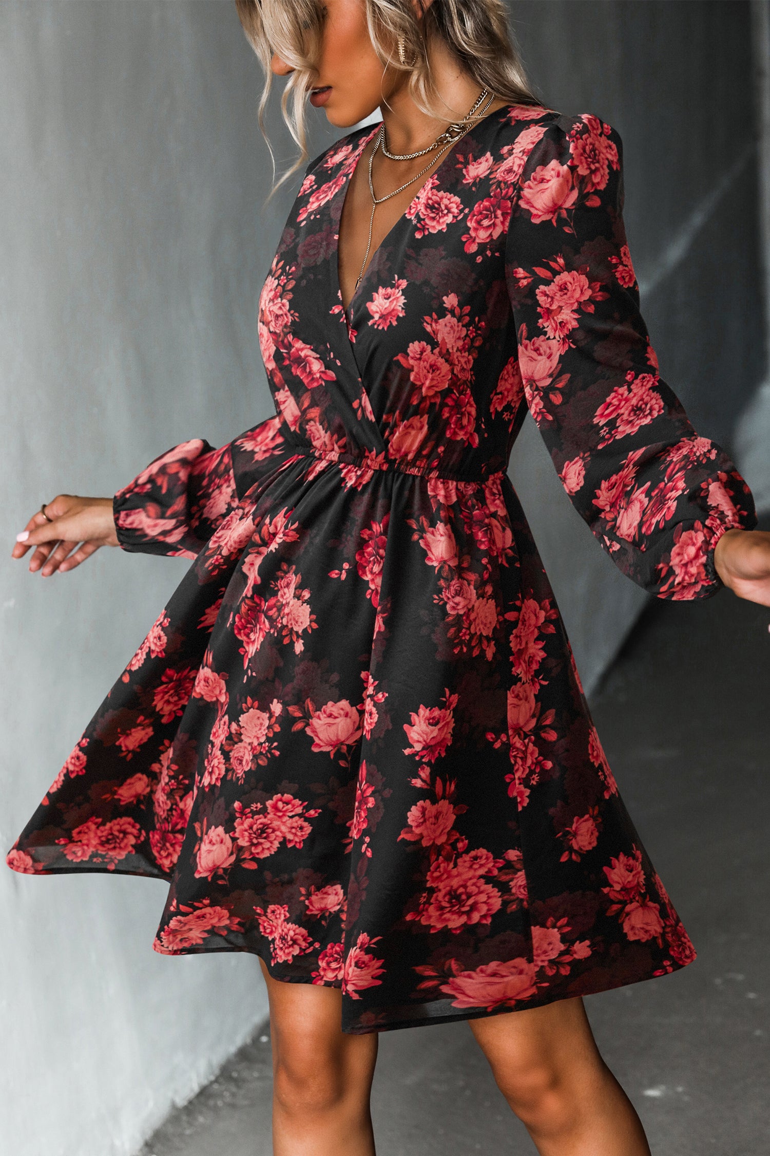 All in Bloom Floral Mini Dress