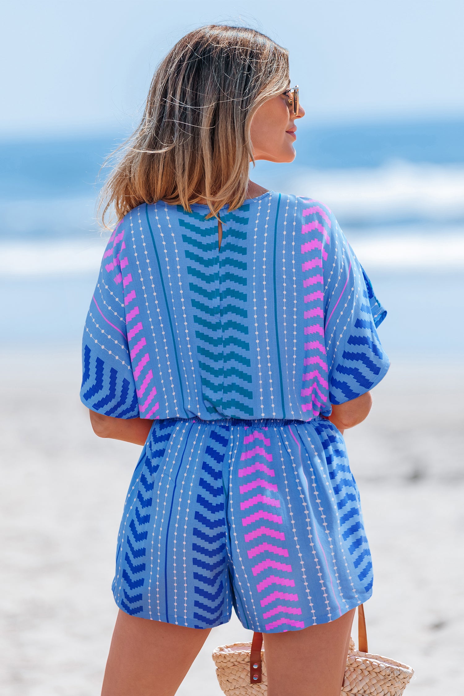 Sweet Agenda Blue Romper