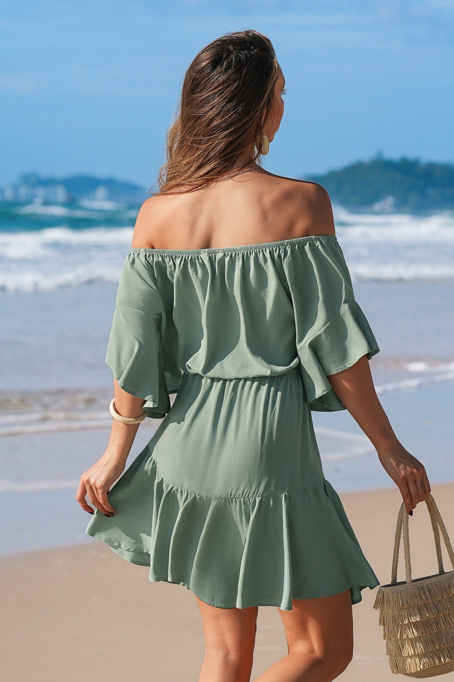 Evergreen Charm Green Mini Dress