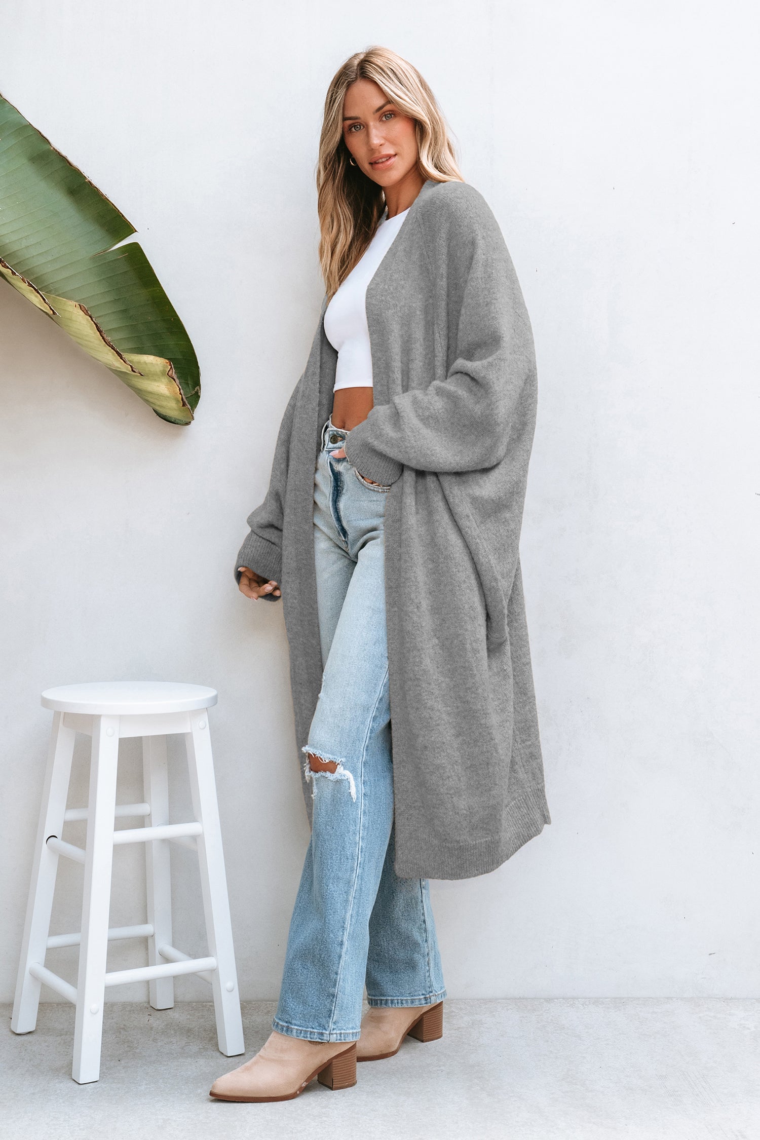 Relax & Repeat Grey Cardigan