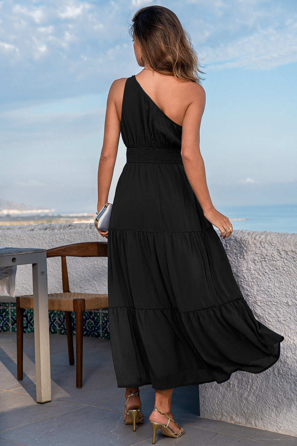 Luna Grace Black Maxi Dress