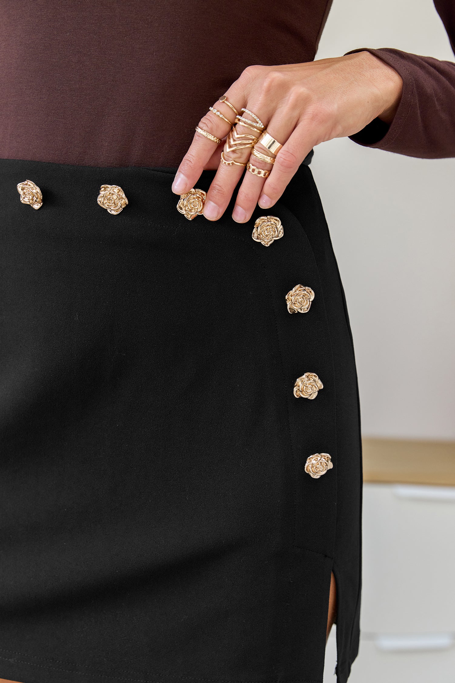 Nocturnal Black Mini Skirt