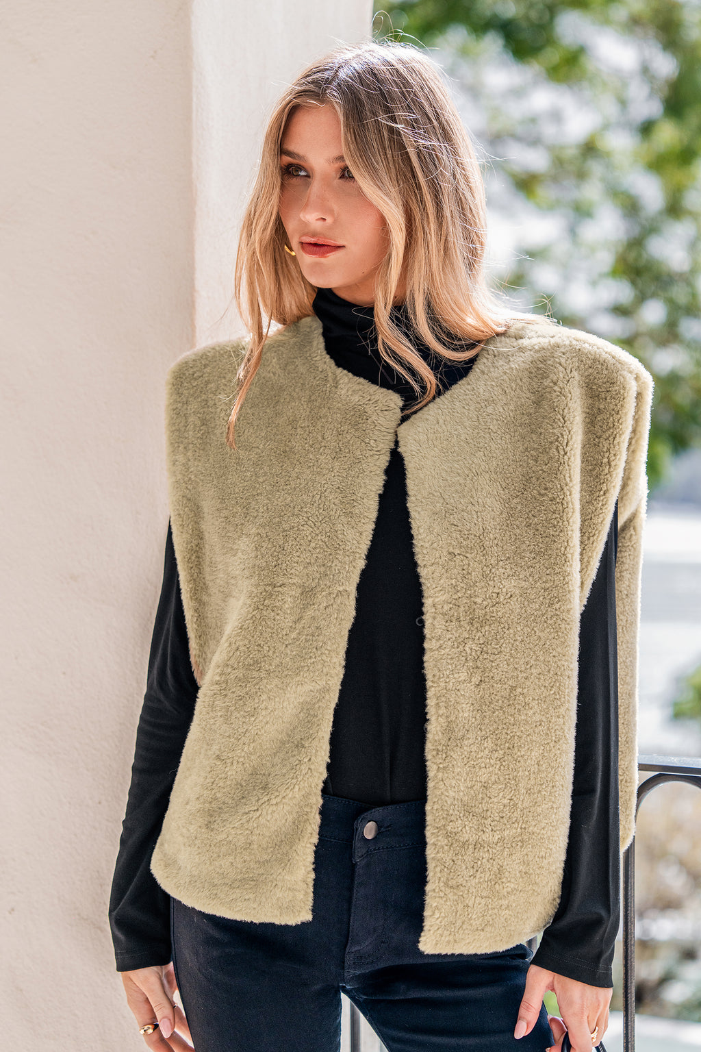 Luxe Layers Green Vest