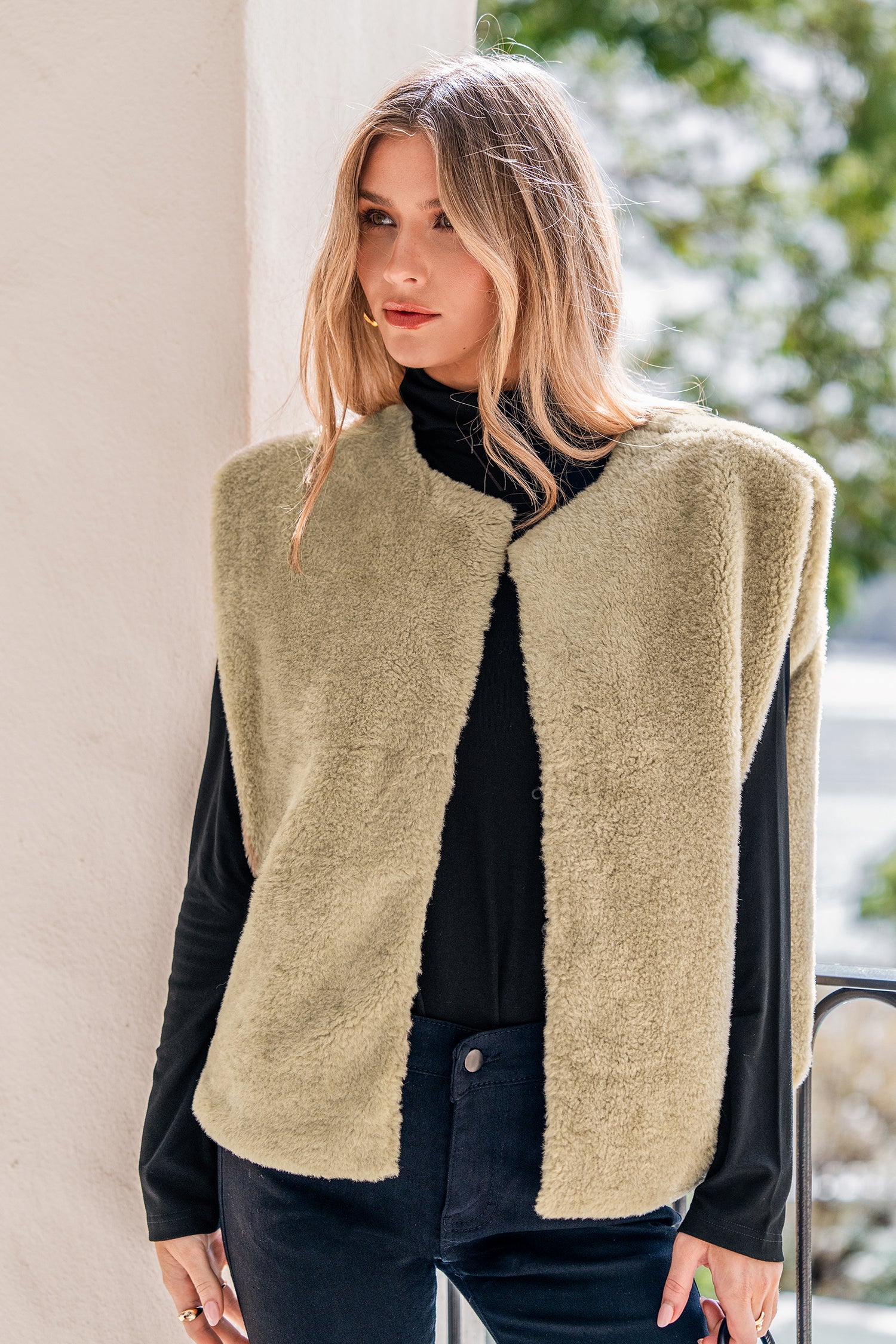 Luxe Layers Green Vest