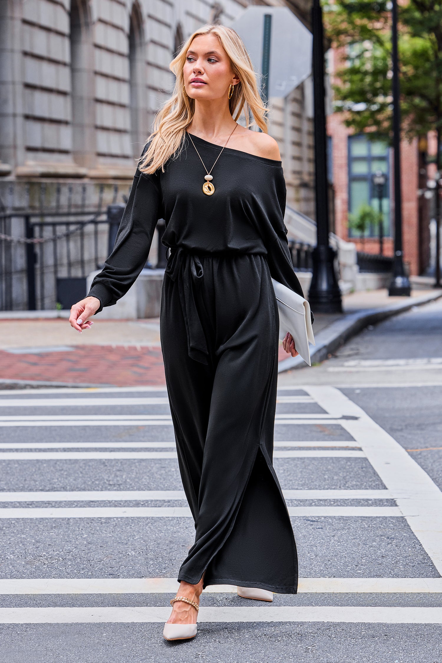 Calm and Collected Black Jumpsuit