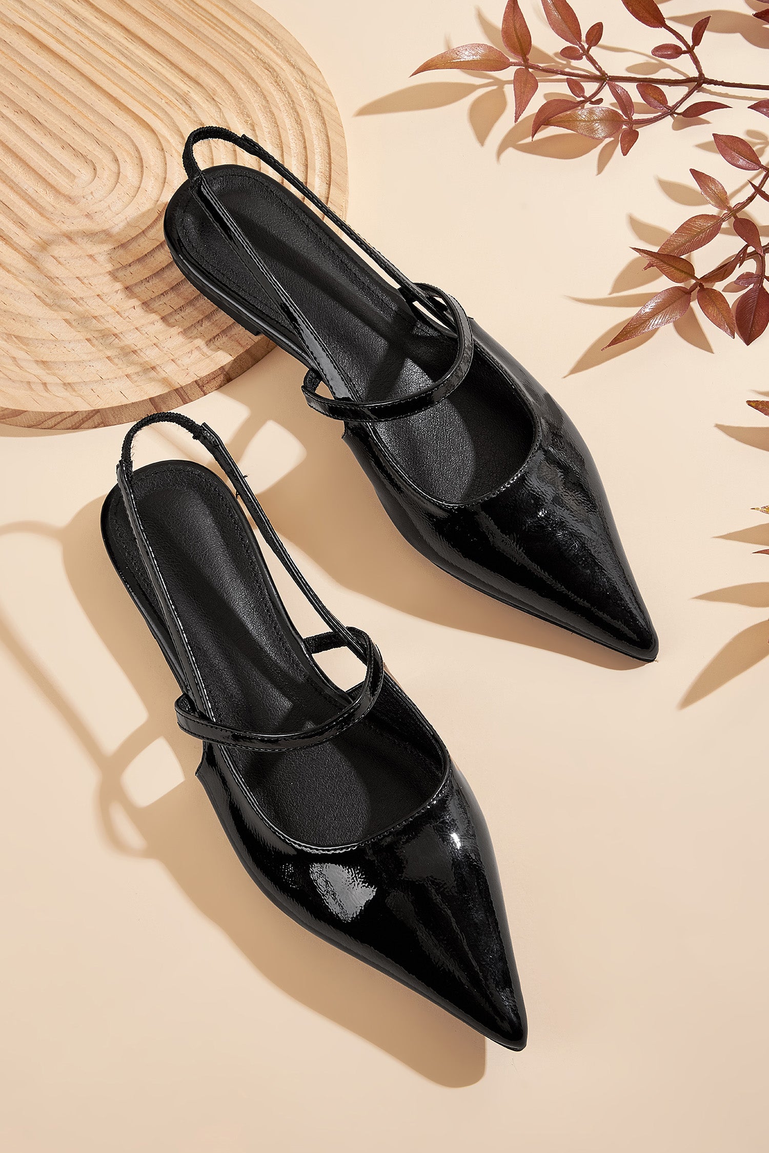 City Chic Black Flats