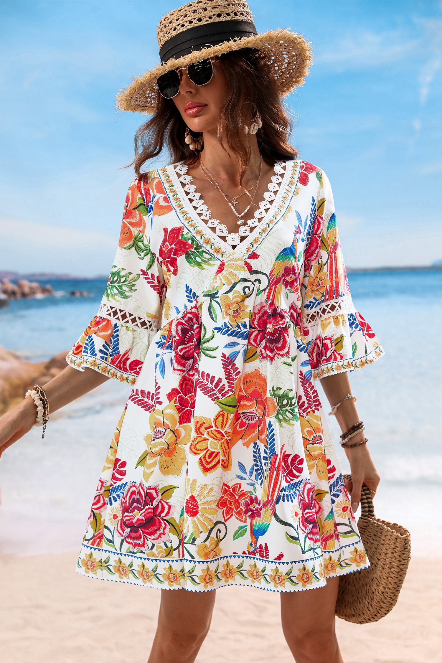 Field Notes Floral Mini Dress
