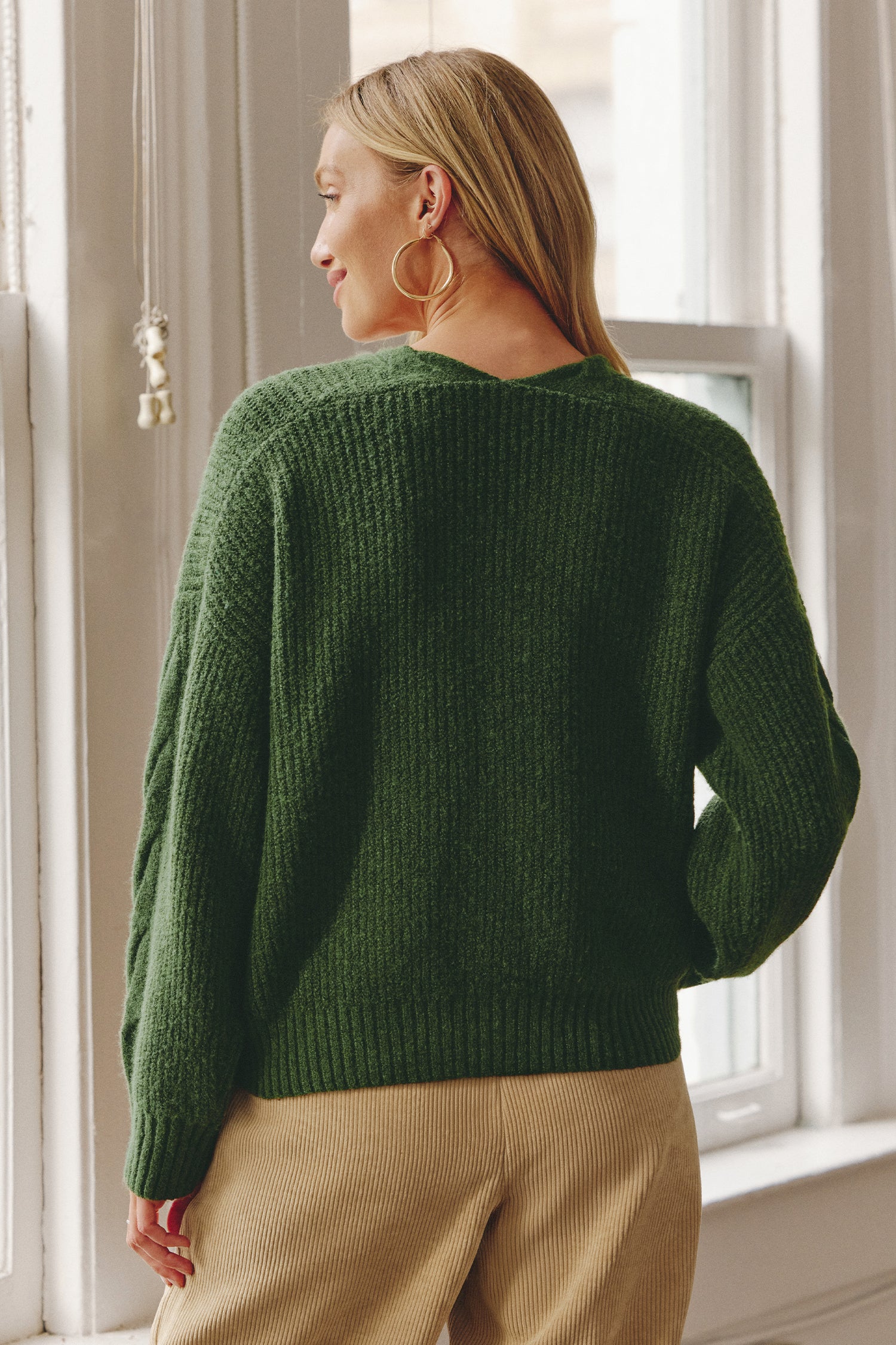 Warm Brew Green Sweater