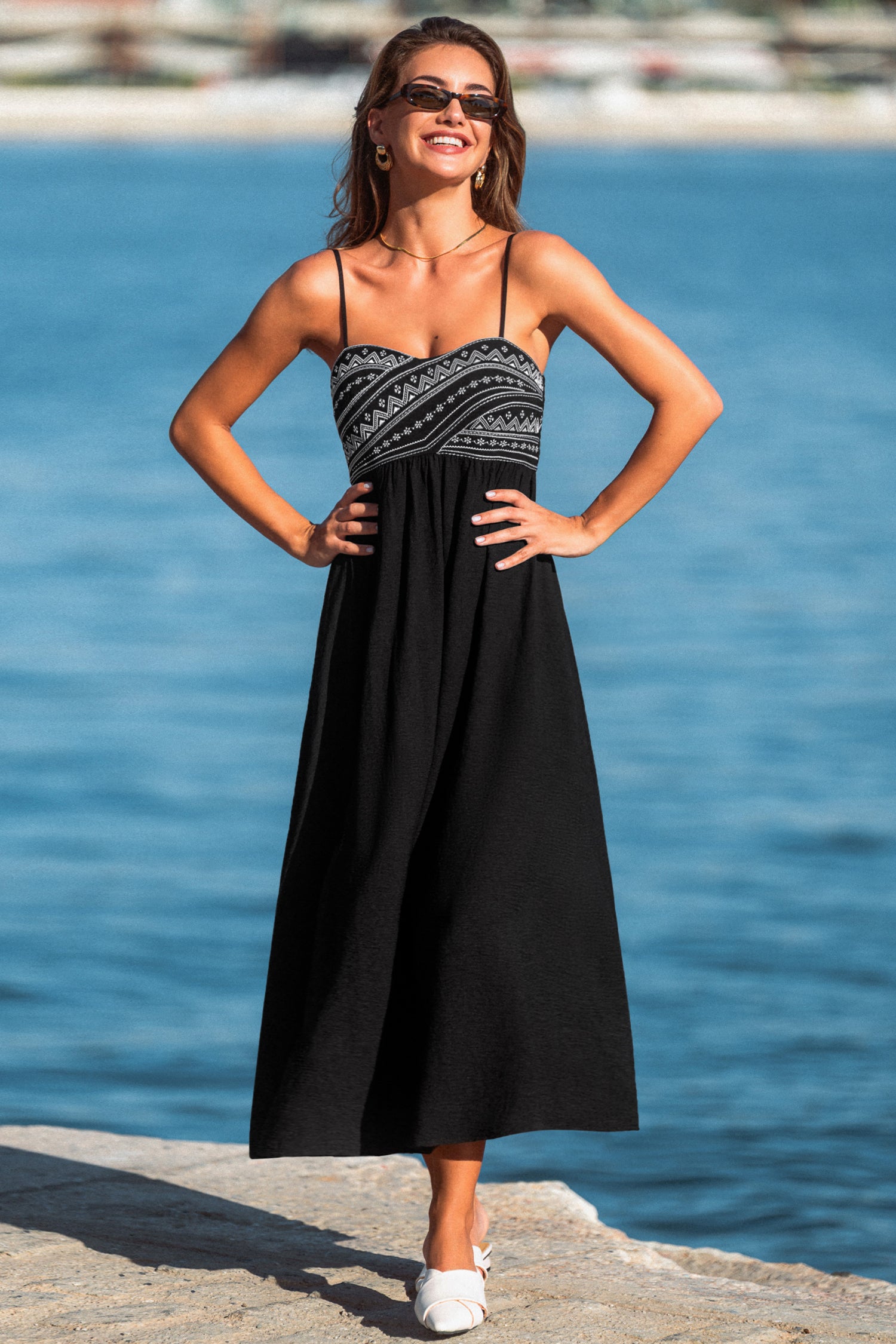 Peace of Mind Black Maxi Dress