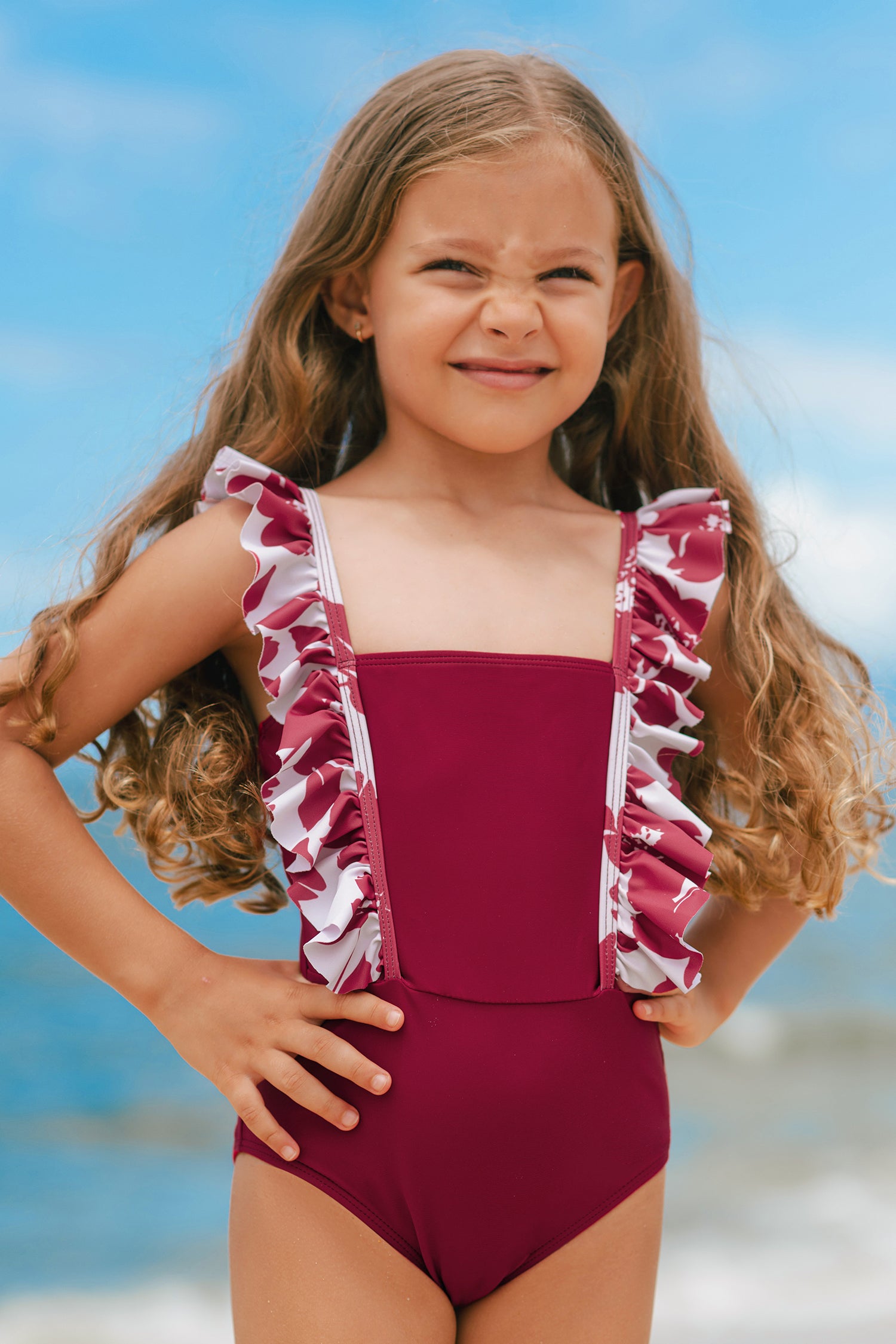 Tropical Tots Floral One-Piece Swimsuit