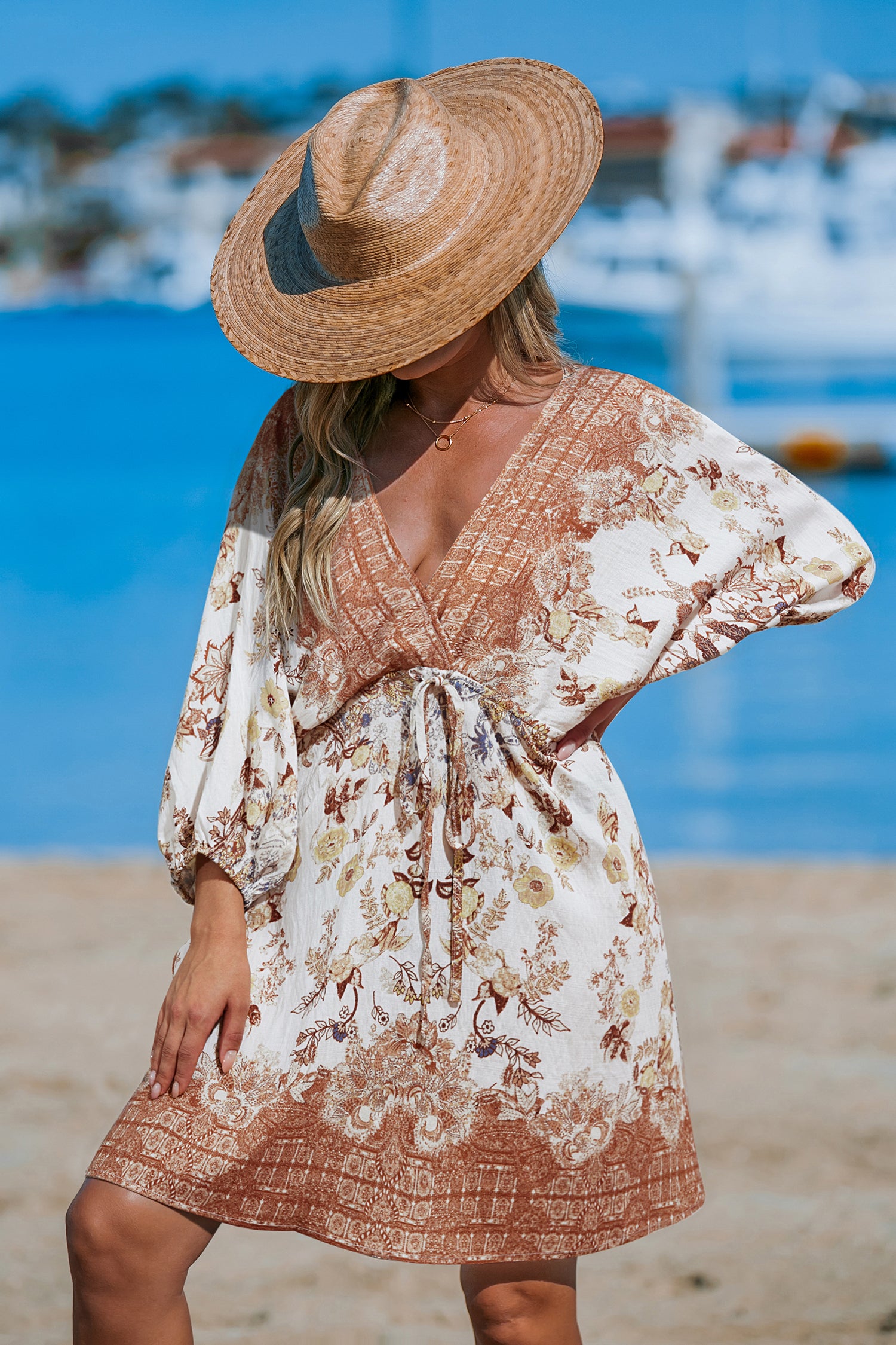 Bali Paisley Cover-Up Mini Dress