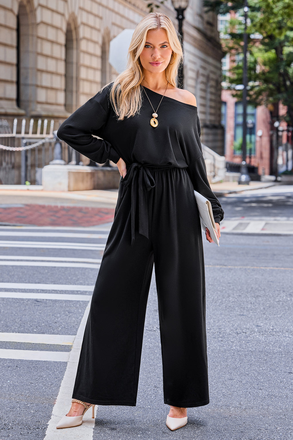 Calm and Collected Black Jumpsuit