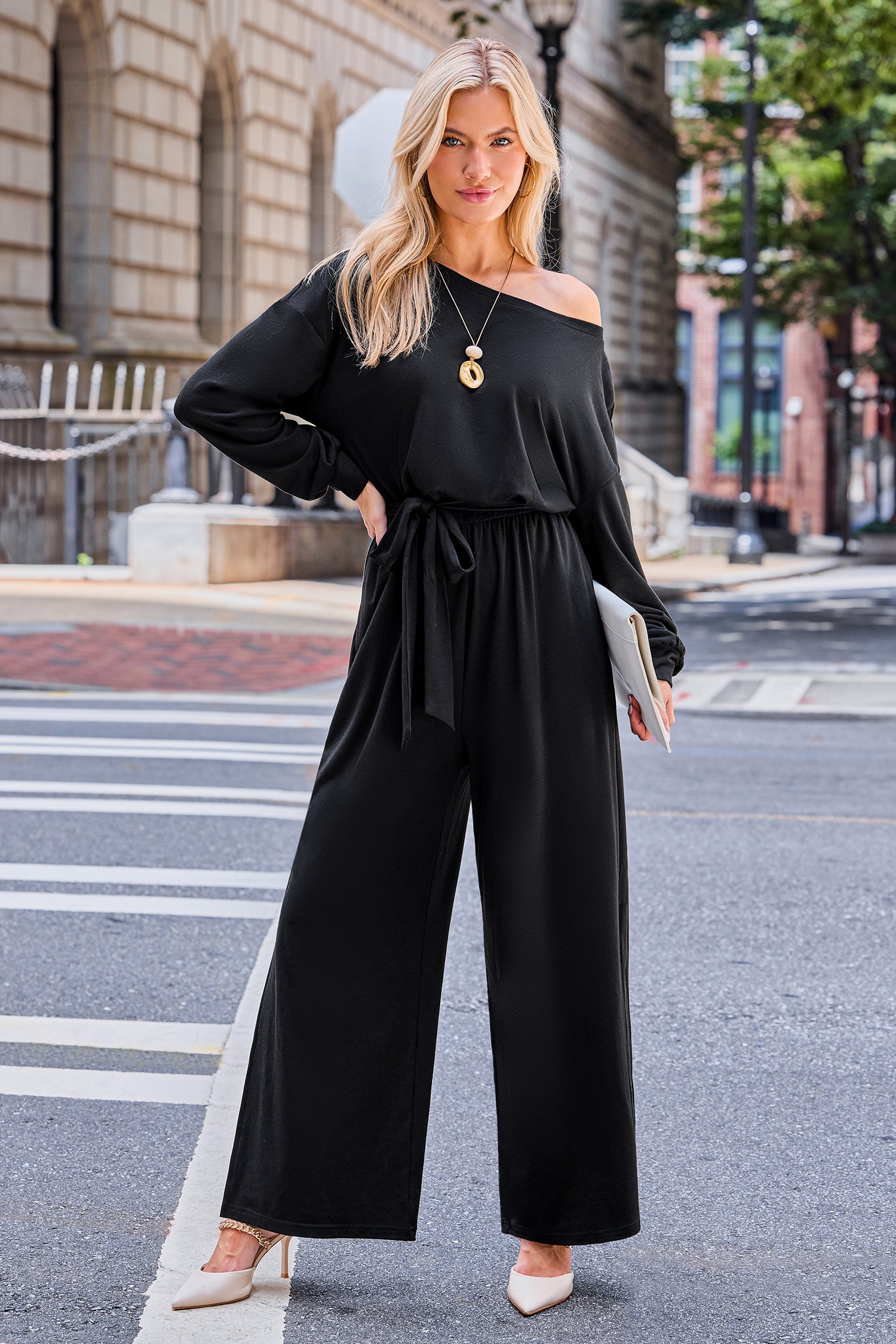 Calm and Collected Black Jumpsuit