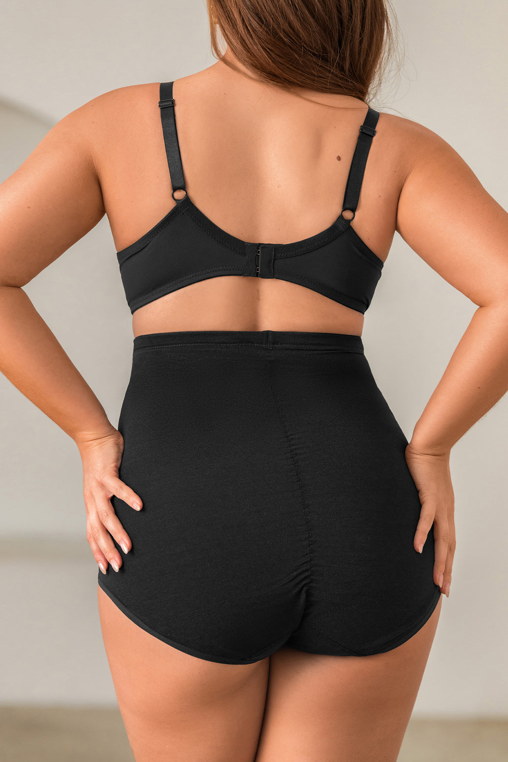 Sheer Control Black Shapewear Briefs