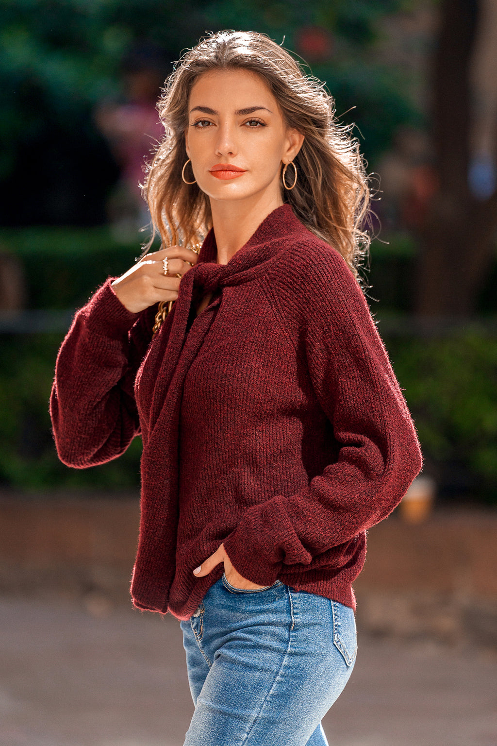 Finishing Touch Red Sweater