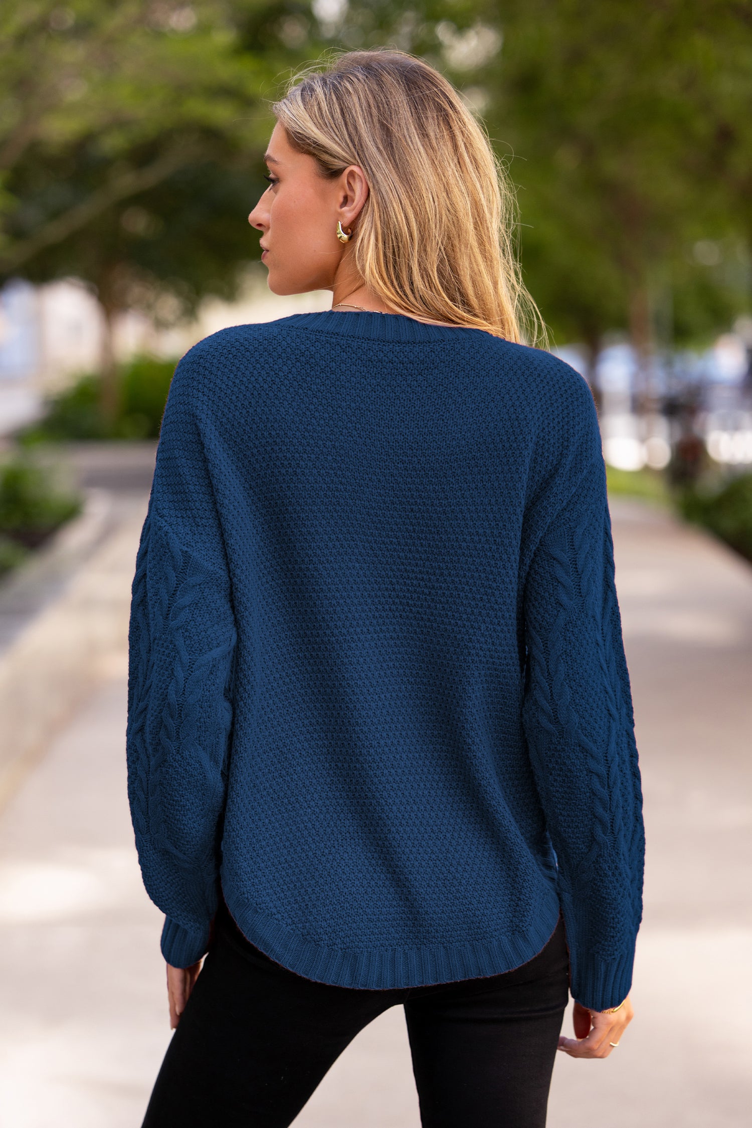 Half Moon Blue Sweater