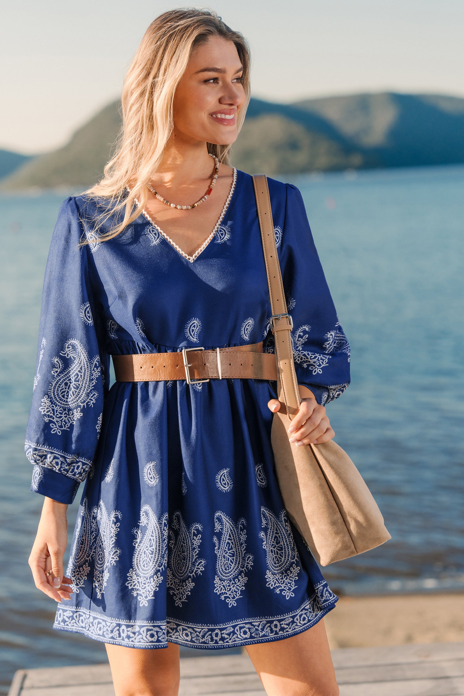Nomad Nights Paisley Mini Dress