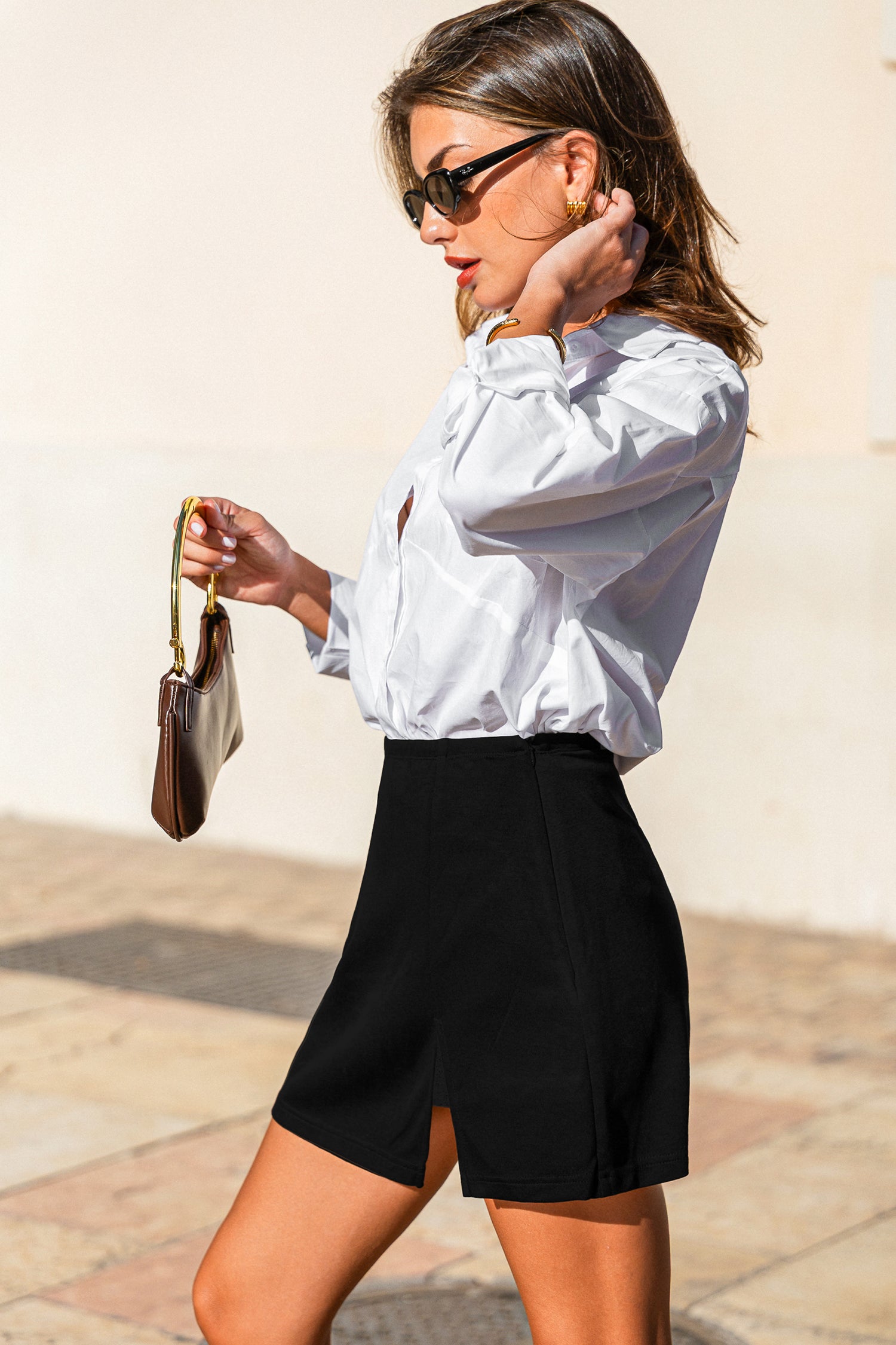 Flirty by Nature Black Skort